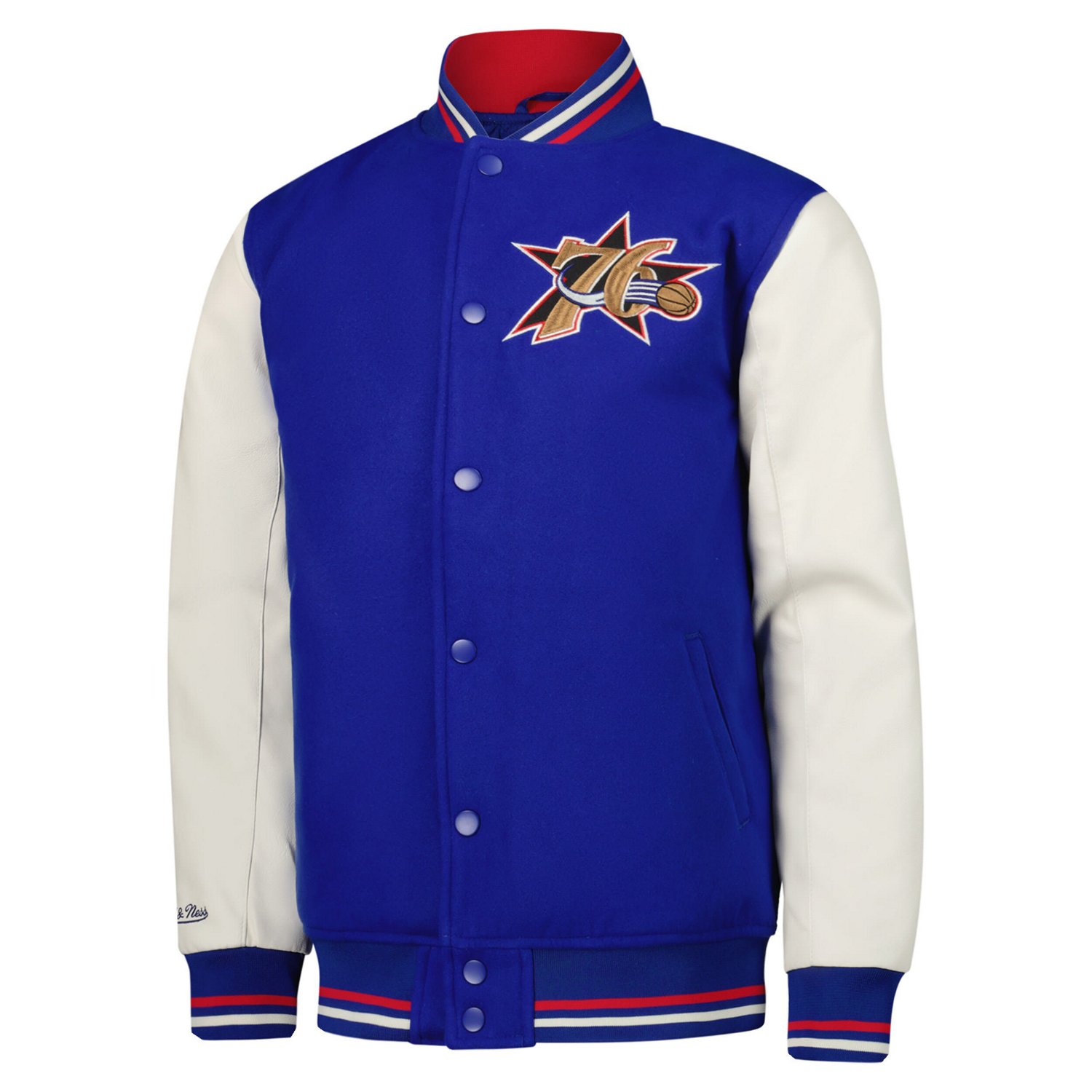 Mitchell & Ness Boy's Philadelphia 76ers Full-Snap Varsity Jacket - view number 2