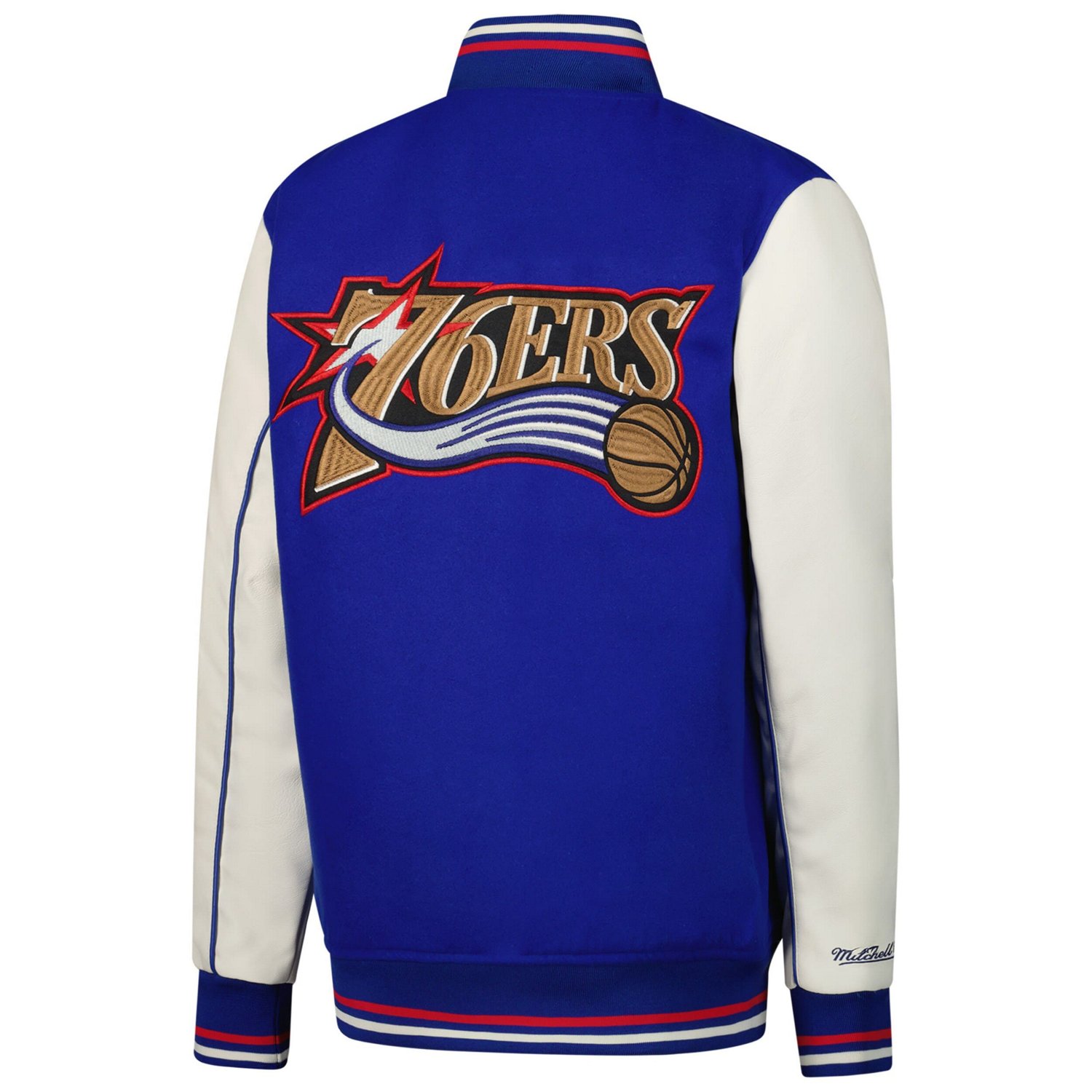 Mitchell & Ness Boy's Philadelphia 76ers Full-Snap Varsity Jacket - view number 3