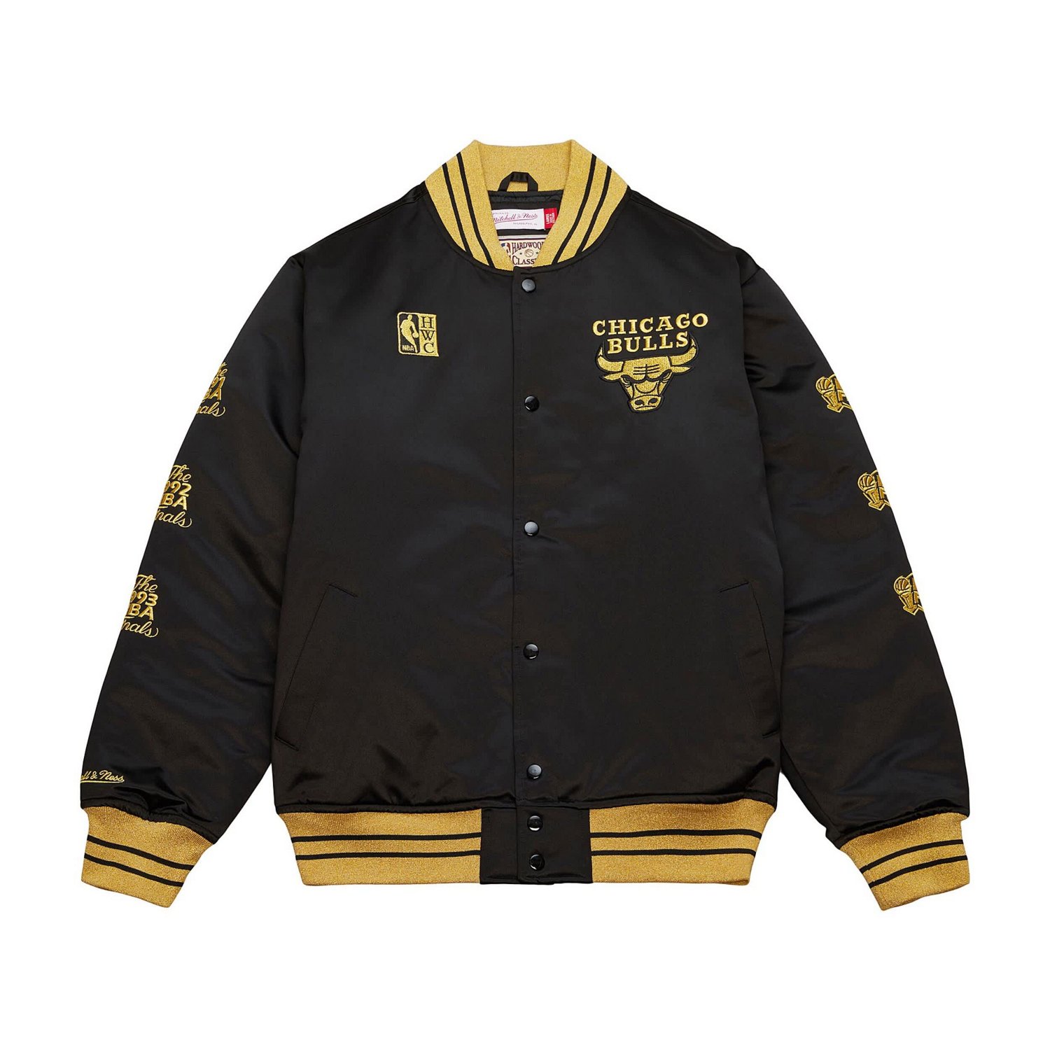 Mitchell  Ness Chicago Bulls Hardwood Classics MVP Satin Full-Snap Jacket                                                        - view number 2