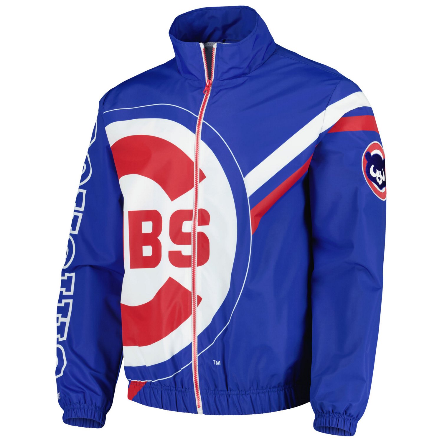 Mitchell  Ness Chicago Cubs Exploded Logo Warm Up Full-Zip Jacket