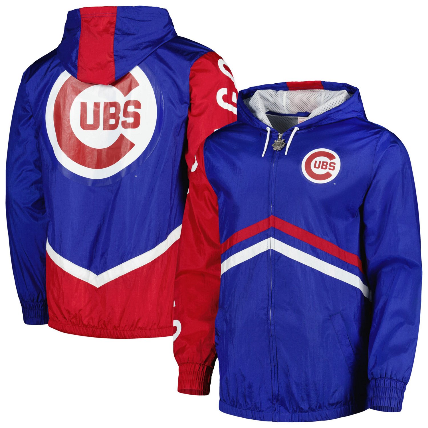 Mitchell  Ness Chicago Cubs Undeniable Full-Zip Hoodie Windbreaker Jacket