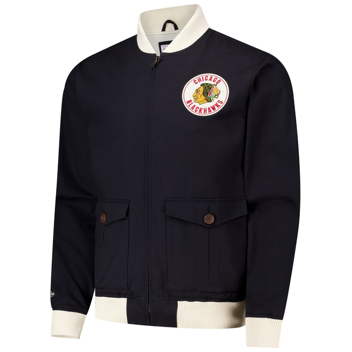 Mitchell  Ness Chicago hawks Vintage Coaches Cotton Twill Full-Zip Jacket                                                        - view number 2