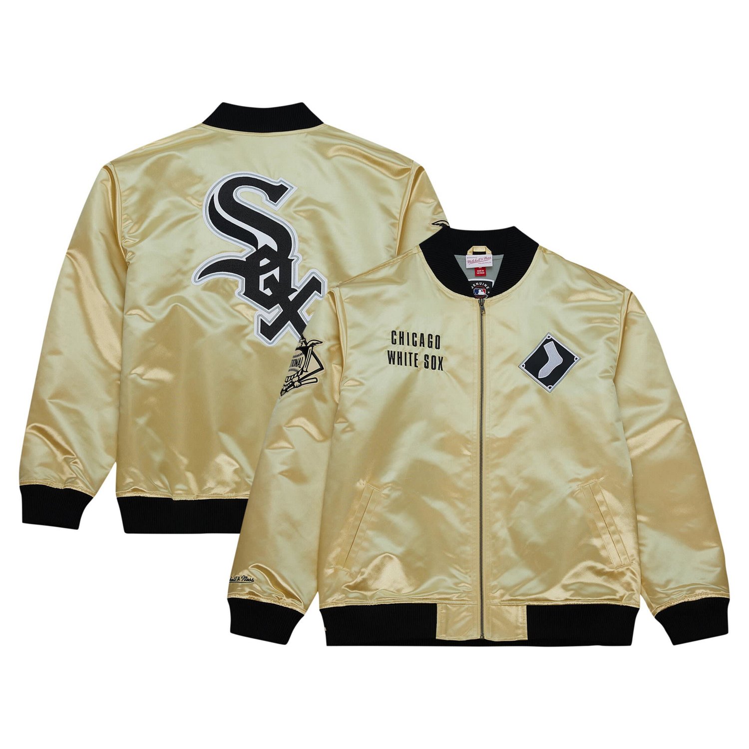 Mitchell  Ness Chicago White Sox OG 20 Lightweight Satin Full-Zip Jacket