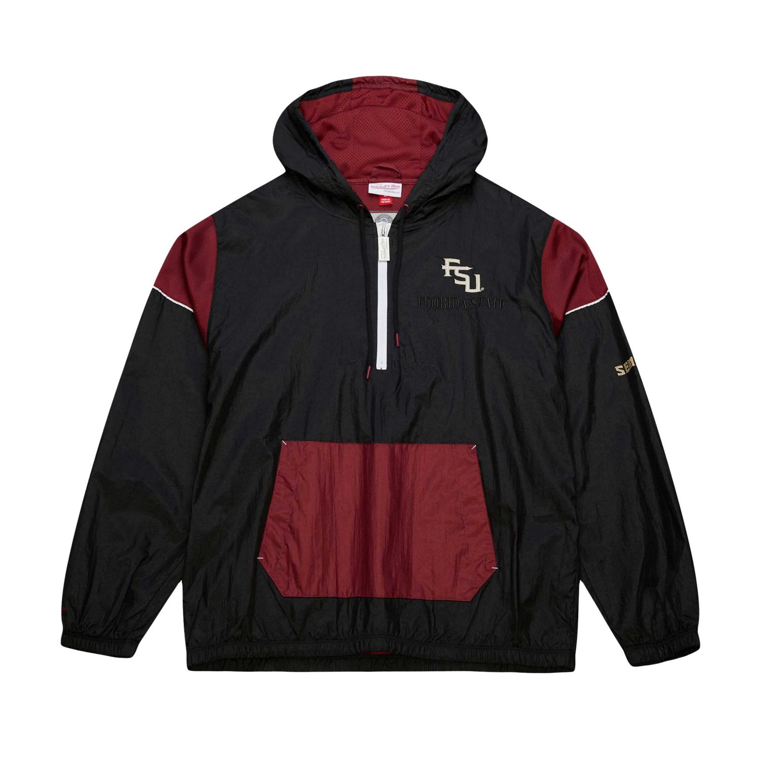 Mitchell  Ness Florida State Seminoles Team 30 Anorak Half-Zip Hoodie - view number 2