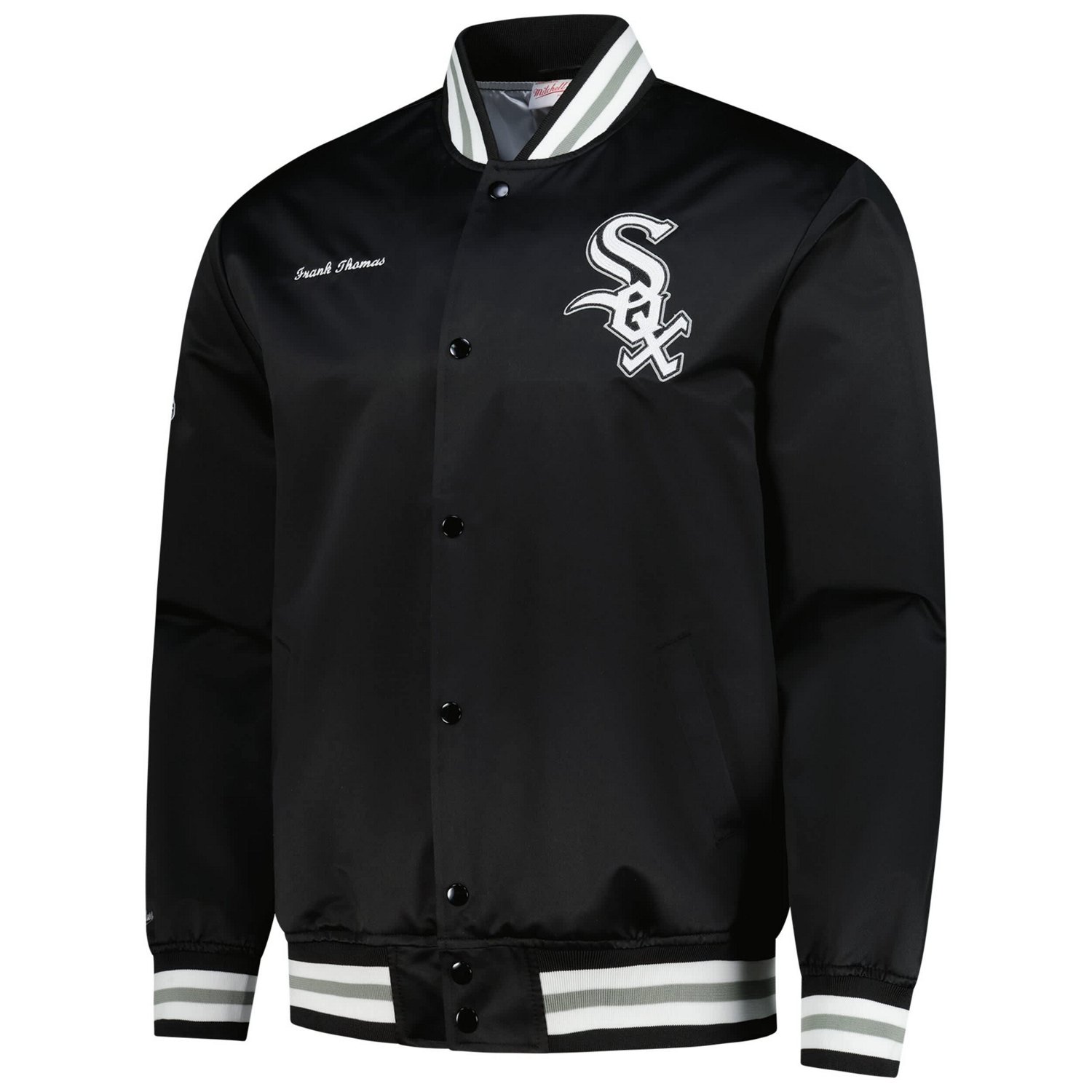 Mitchell  Ness Frank Thomas Chicago White Sox Legends Collection Vintage Satin Full-Snap Jacket - view number 2
