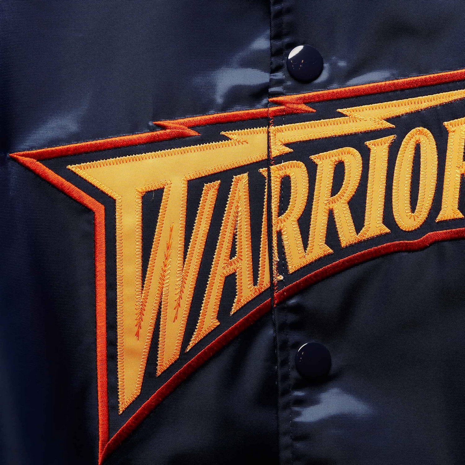 Mitchell  Ness Golden State Warriors Big  Tall Hardwood Classics Raglan Satin Full-Snap Jacket - view number 4