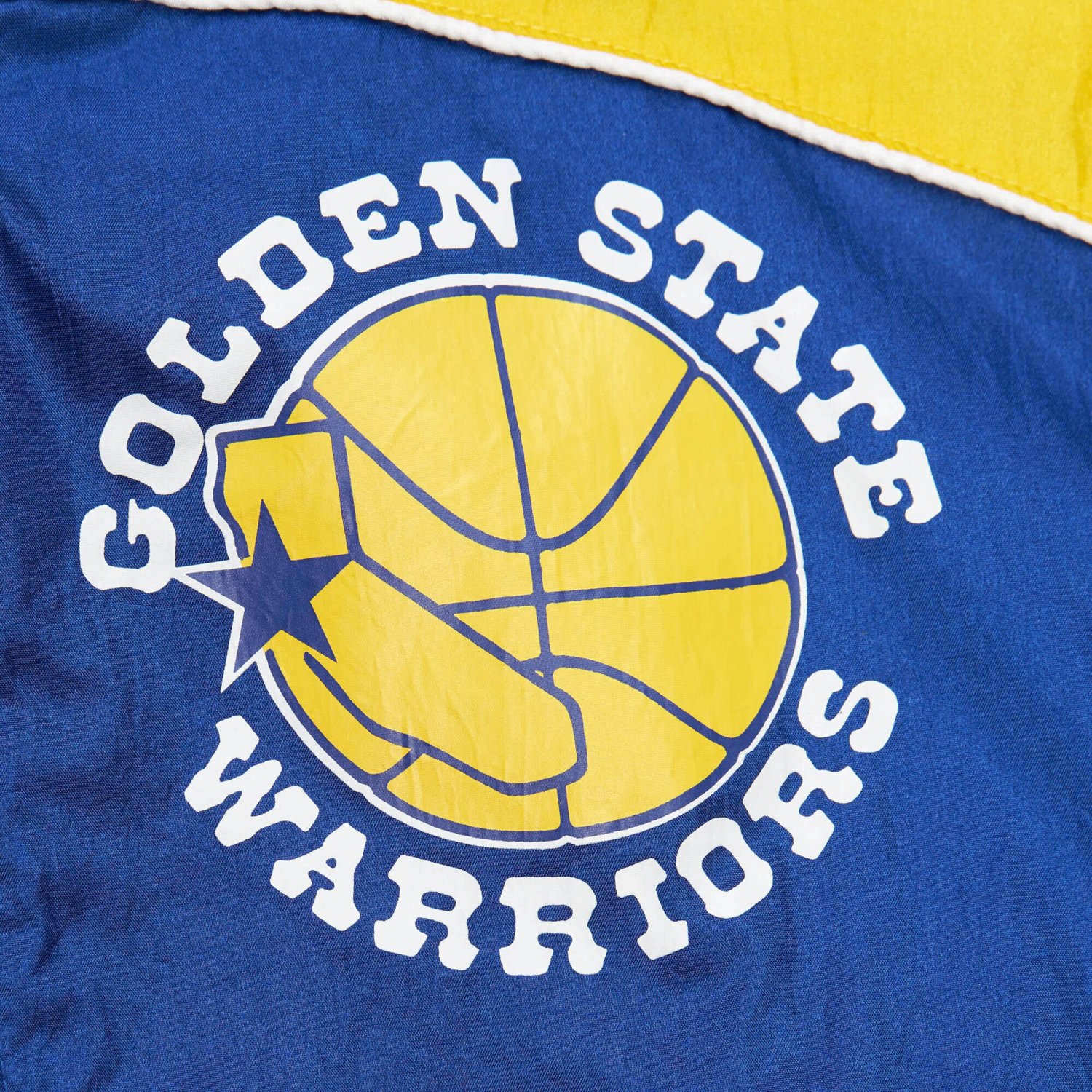 Mitchell  Ness Golden State Warriors Hardwood Classics Big Shot Premium Full-Zip Windbreaker Jacket