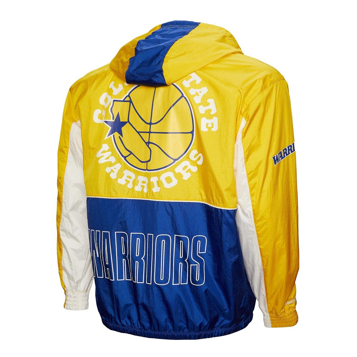 Mitchell  Ness Golden State Warriors Hardwood Classics Big Shot Premium Full-Zip Windbreaker Jacket - view number 3