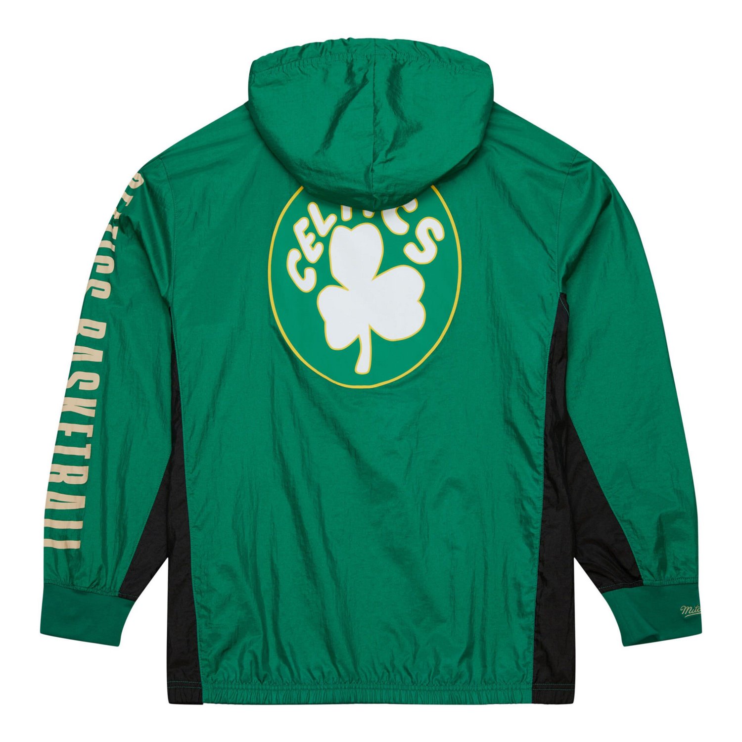 Mitchell  Ness Kelly Boston Celtics Big  Tall Hardwood Classics Team OG 20 Anorak Hoodie Quarter-Zip Windbreaker Jacket