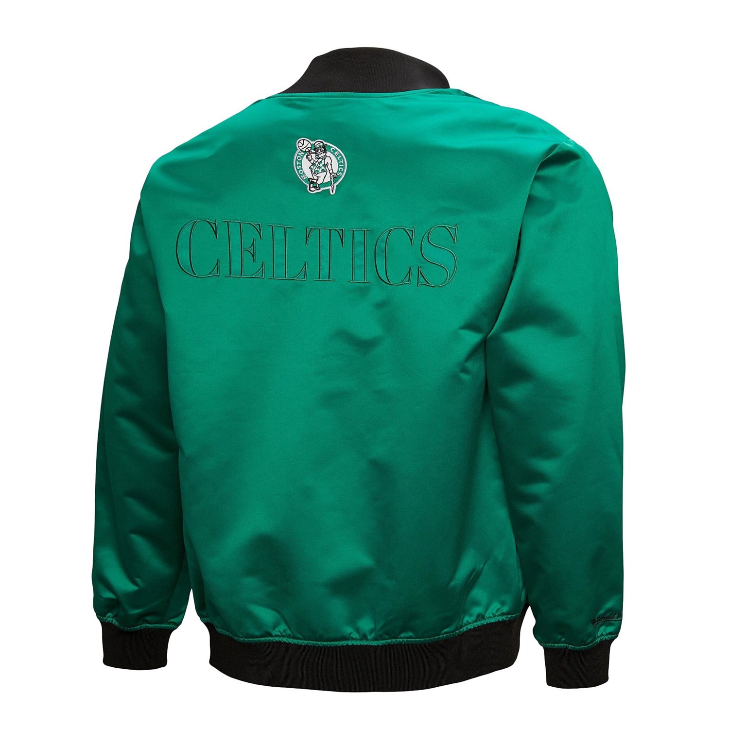 Mitchell  Ness Kelly Boston Celtics Hardwood Classics Team OG 30 Lightweight Satin Full-Snap Jacket - view number 3