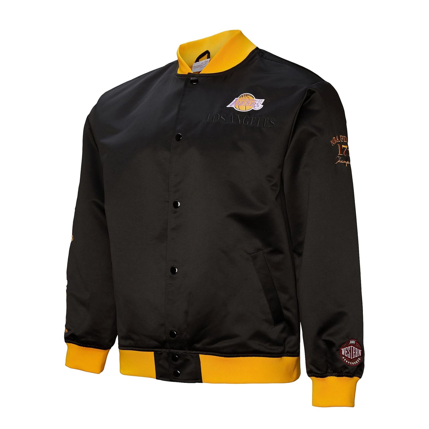Mitchell  Ness Los Angeles Lakers Hardwood Classics Team OG 30 Lightweight Satin Full-Snap Jacket - view number 2
