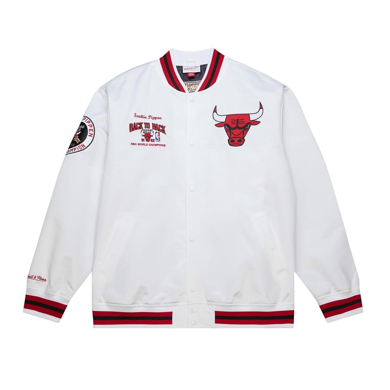 Mitchell & Ness Men’s Chicago Bulls NBA Legends Scottie Pippen Full-Snap Satin Jacket - view number 2