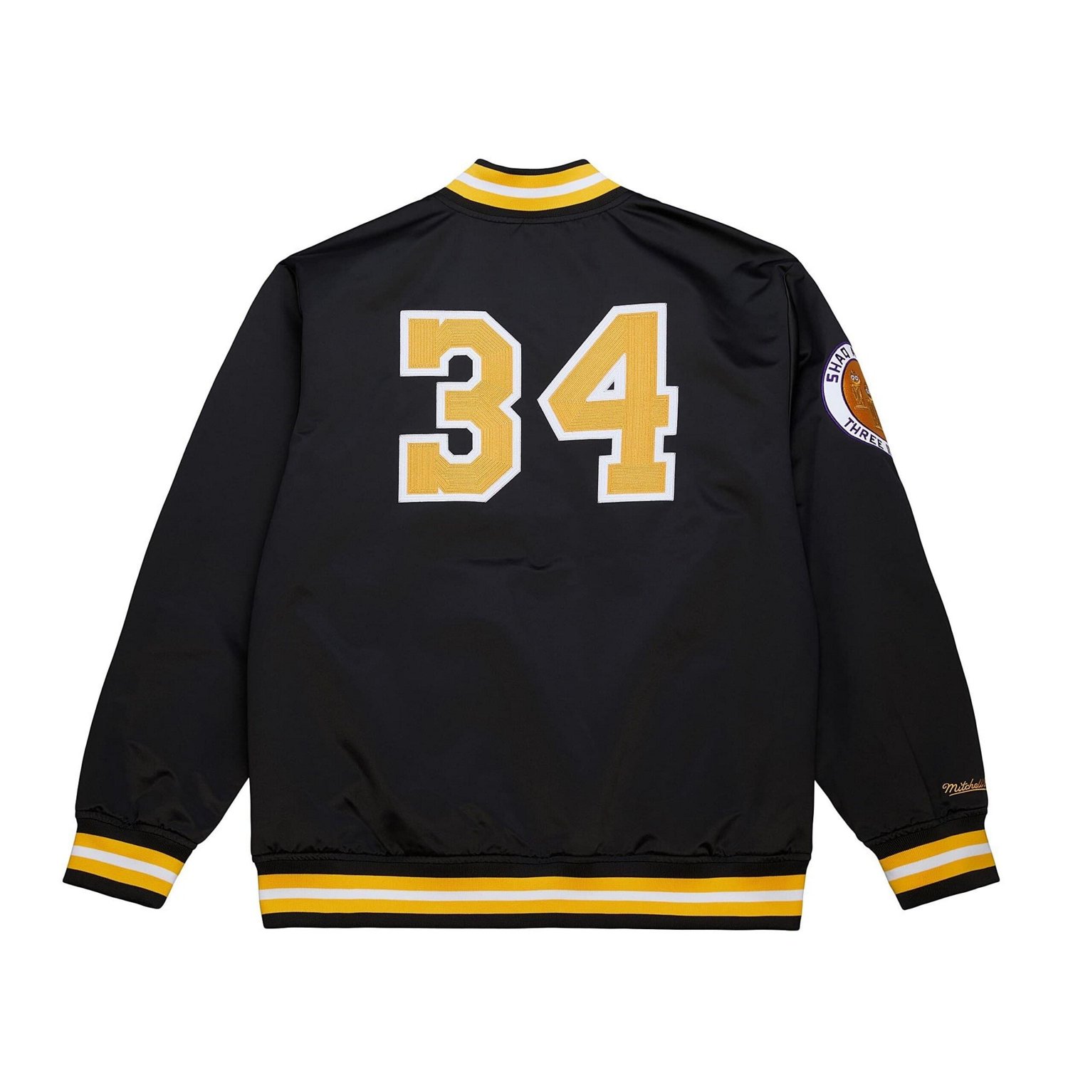 Mitchell & Ness Men’s Los Angeles Lakers NBA Legends Shaquille O'Neal Full-Snap Satin Jacket - view number 3