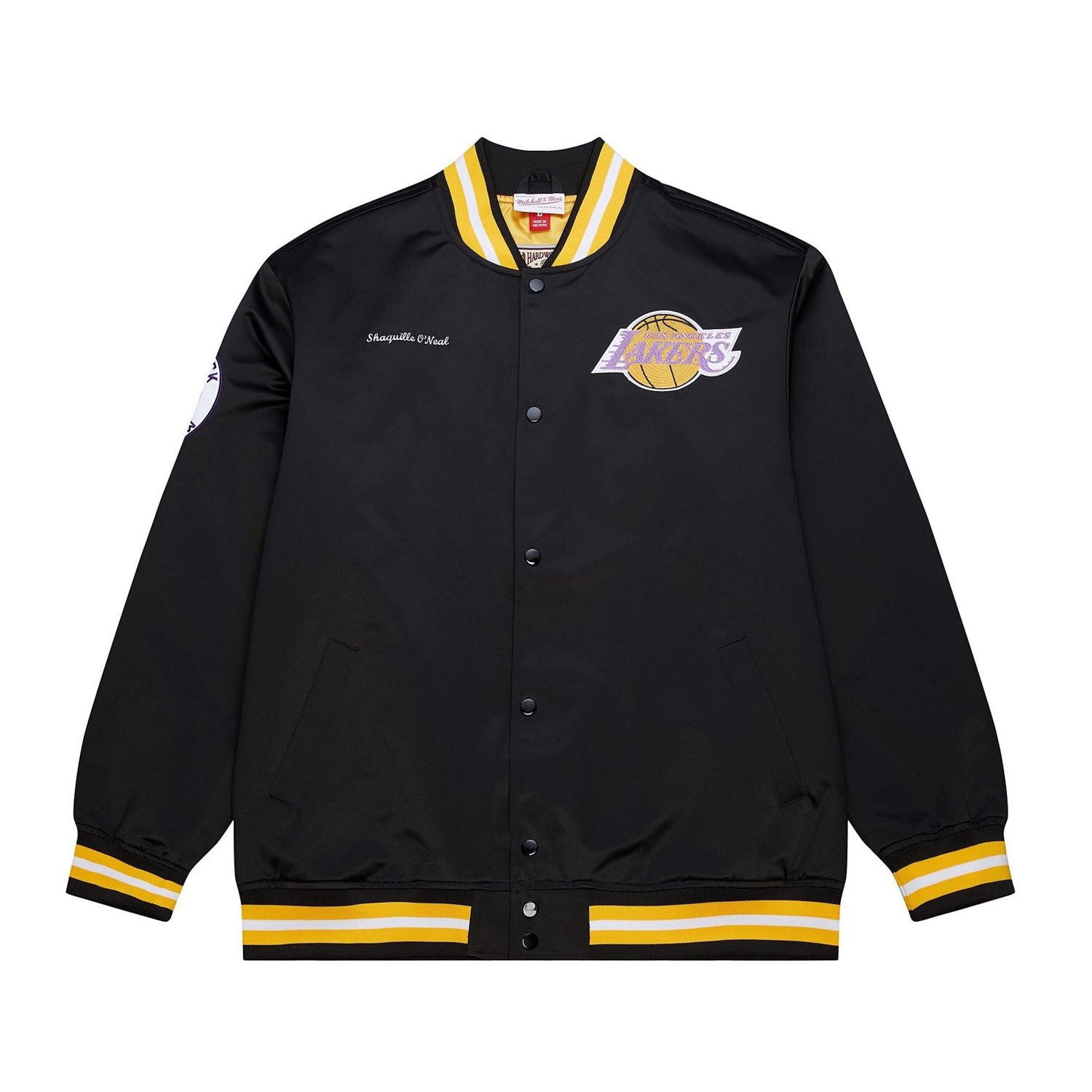 Mitchell & Ness Men’s Los Angeles Lakers NBA Legends Shaquille O'Neal Full-Snap Satin Jacket - view number 2