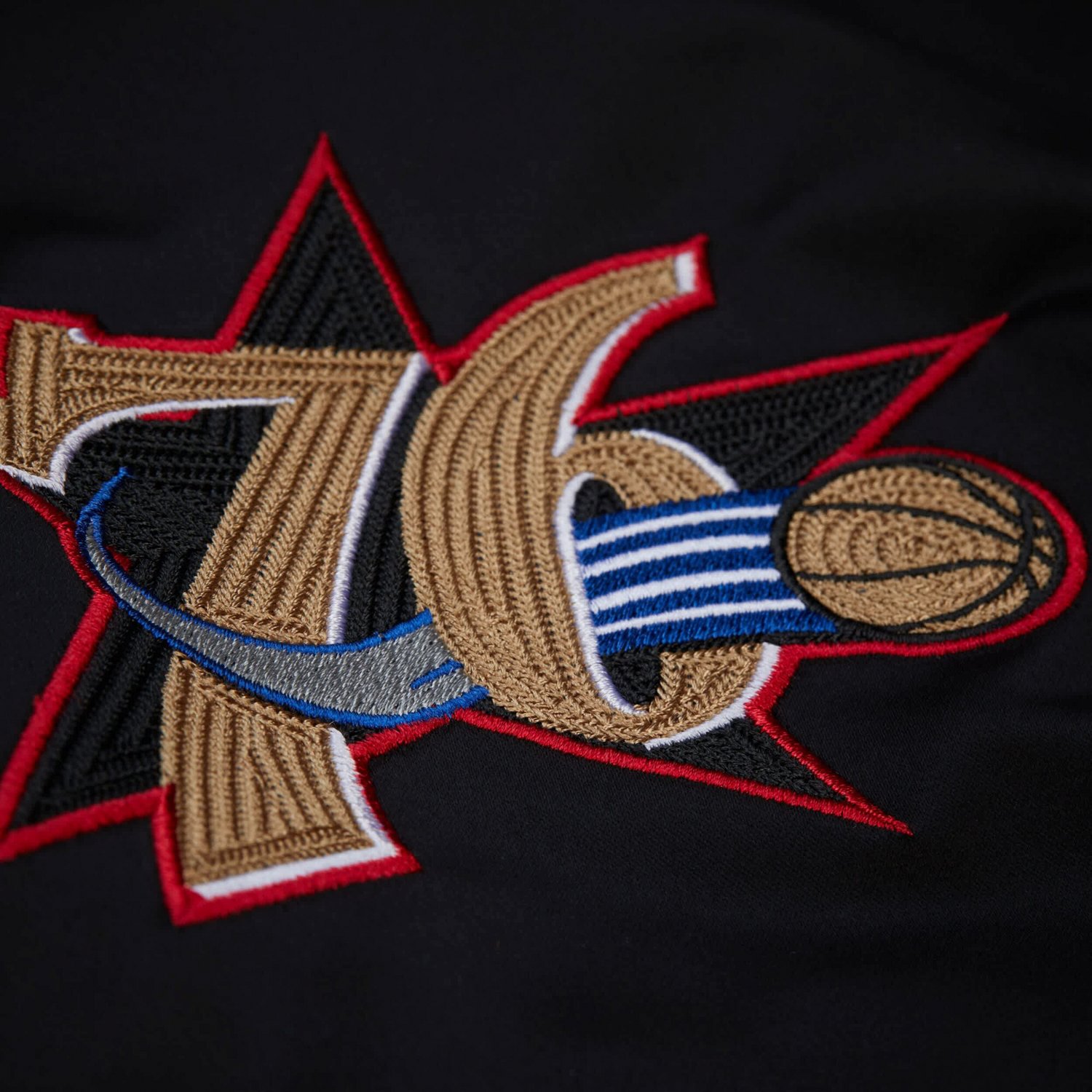 Mitchell & Ness Men’s Philadelphia 76ers NBA Legends Allen Iverson Full-Snap Satin Jacket - view number 4