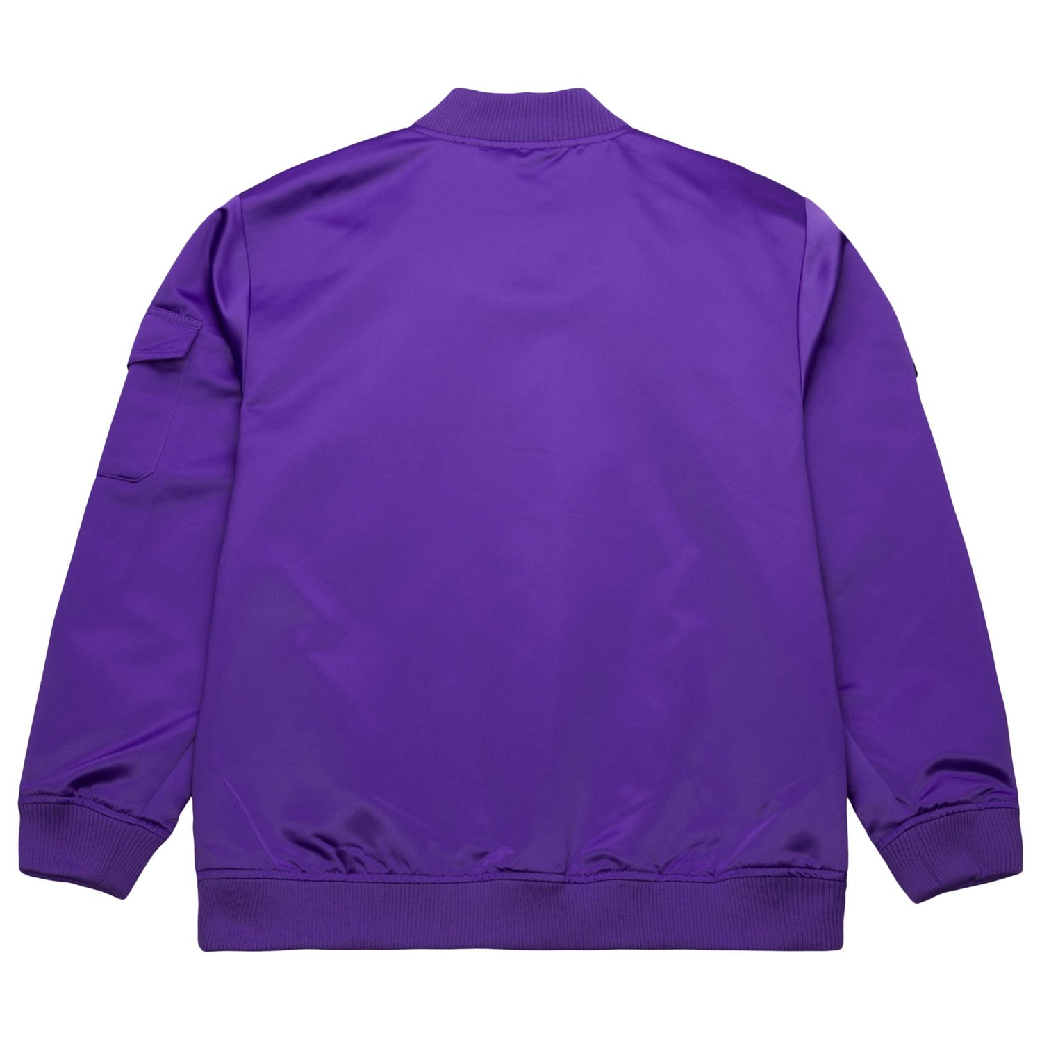 Mitchell & Ness Men's Sacramento Kings Hardwood Classics Nights Team Leader Satin Full Zip Jacket - view number 3