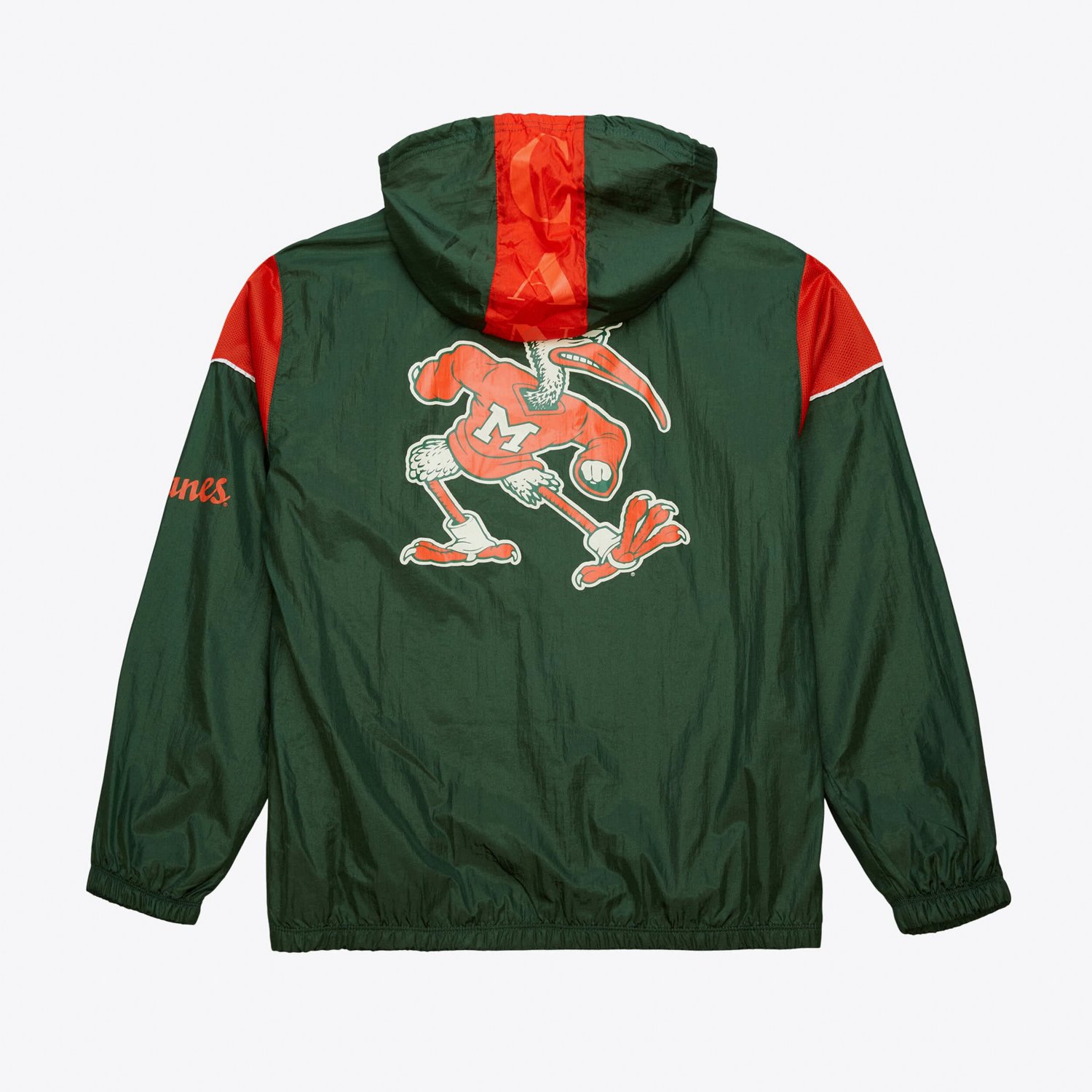 Mitchell  Ness Miami Hurricanes Anorak Vintage Logo Half-Zip Hoodie Jacket                                                       - view number 2