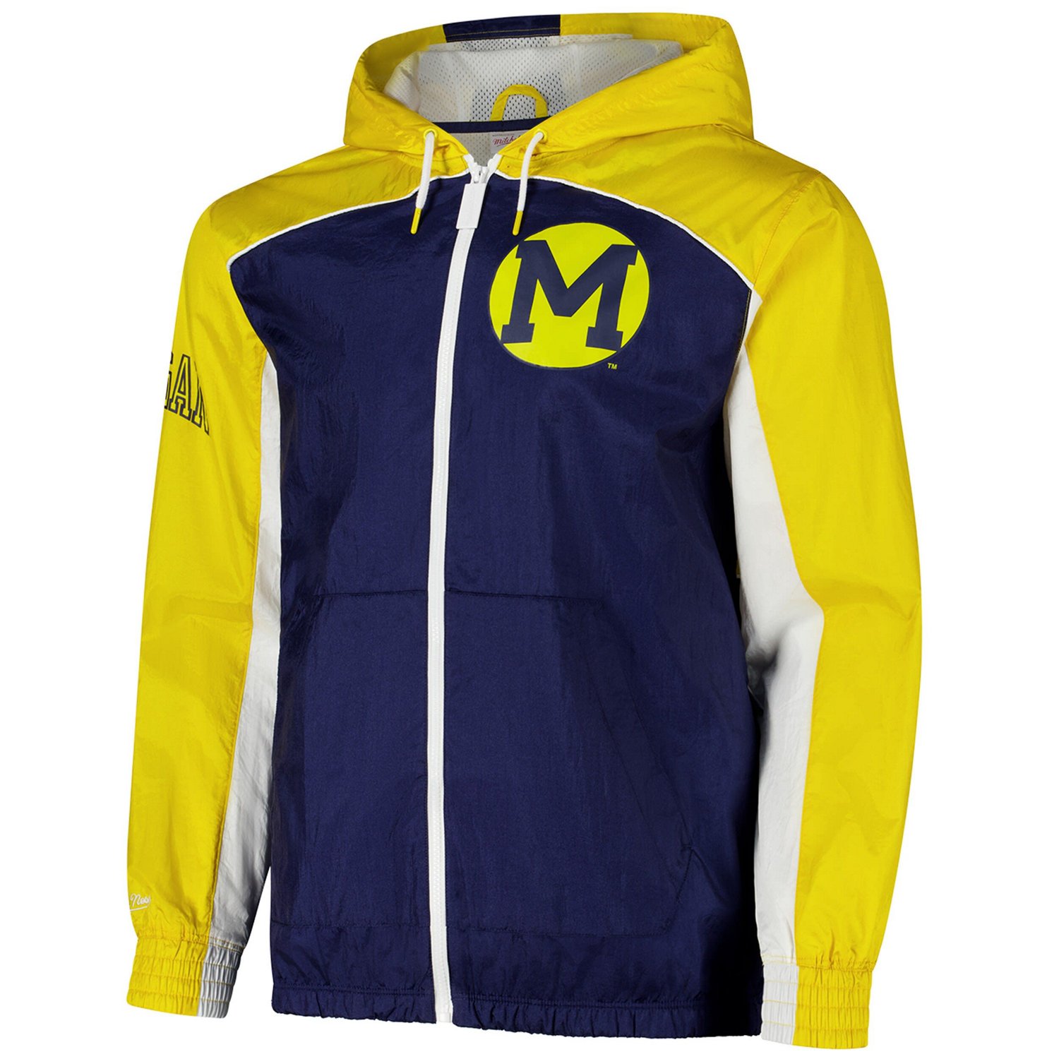 Mitchell  Ness Michigan Wolverines Big Shot Premium Full-Zip Windbreaker - view number 2