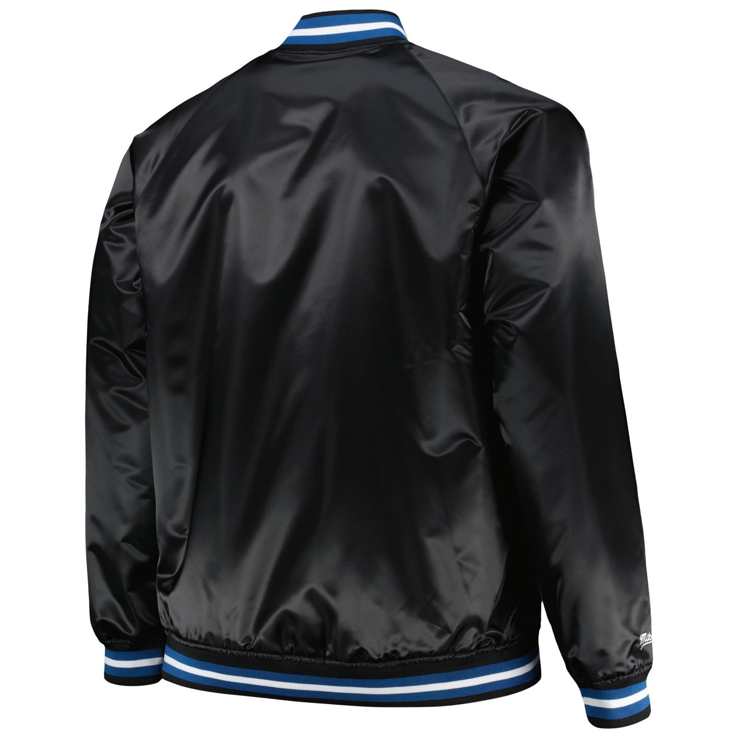 Mitchell  Ness Minnesota Timberwolves Big  Tall Hardwood Classics Wordmark Satin Raglan Full-Zip Jacket                          - view number 3