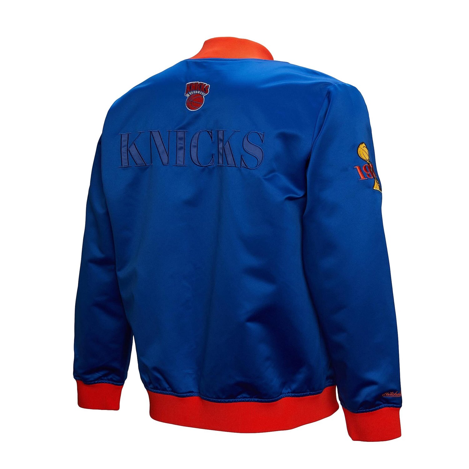 Mitchell  Ness New York Knicks Hardwood Classics Team OG 30 Lightweight Satin Full-Snap Jacket - view number 3
