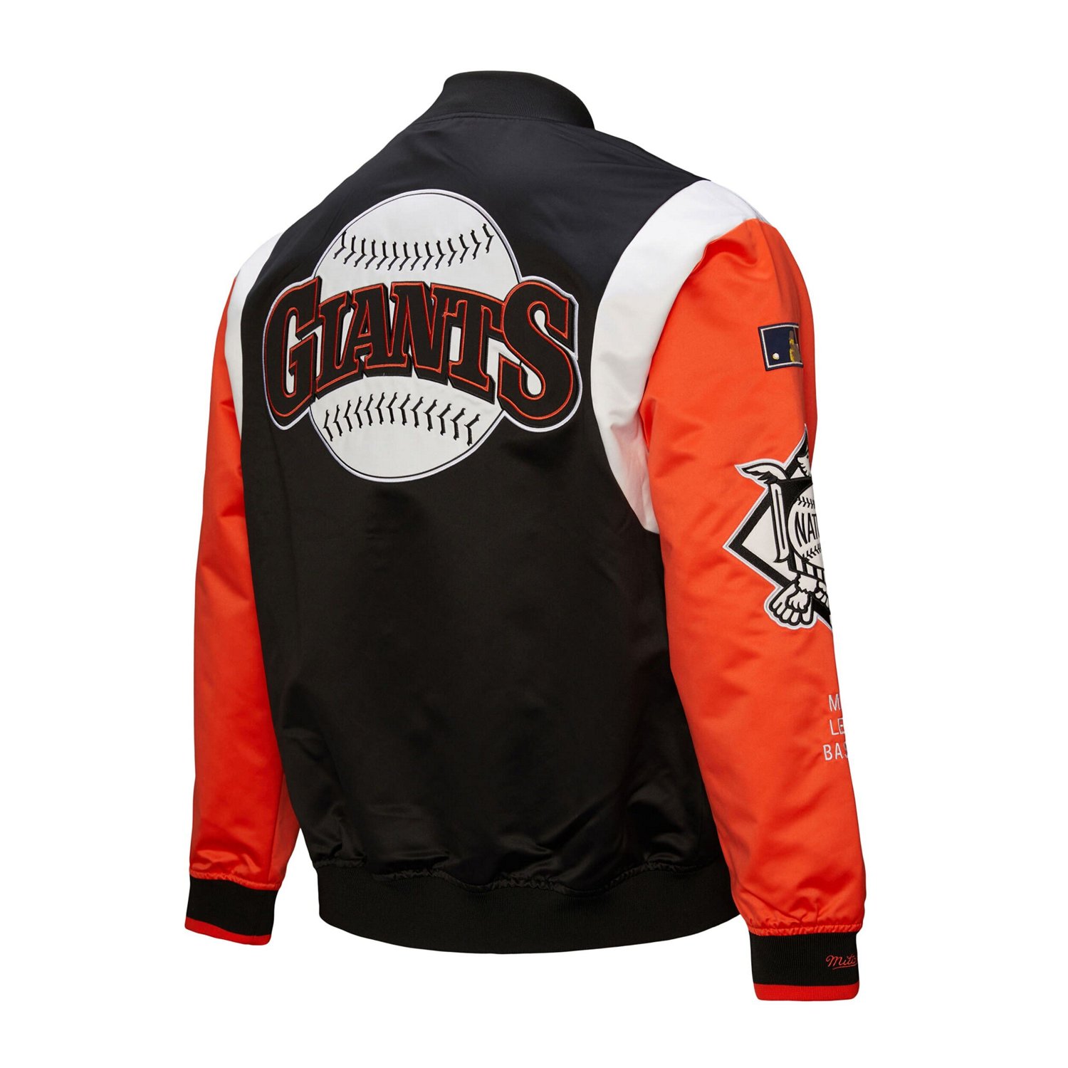 Mitchell  Ness Orange San Francisco Giants Cooperstown Collection Team Origins Satin Full-Snap Jacket - view number 3