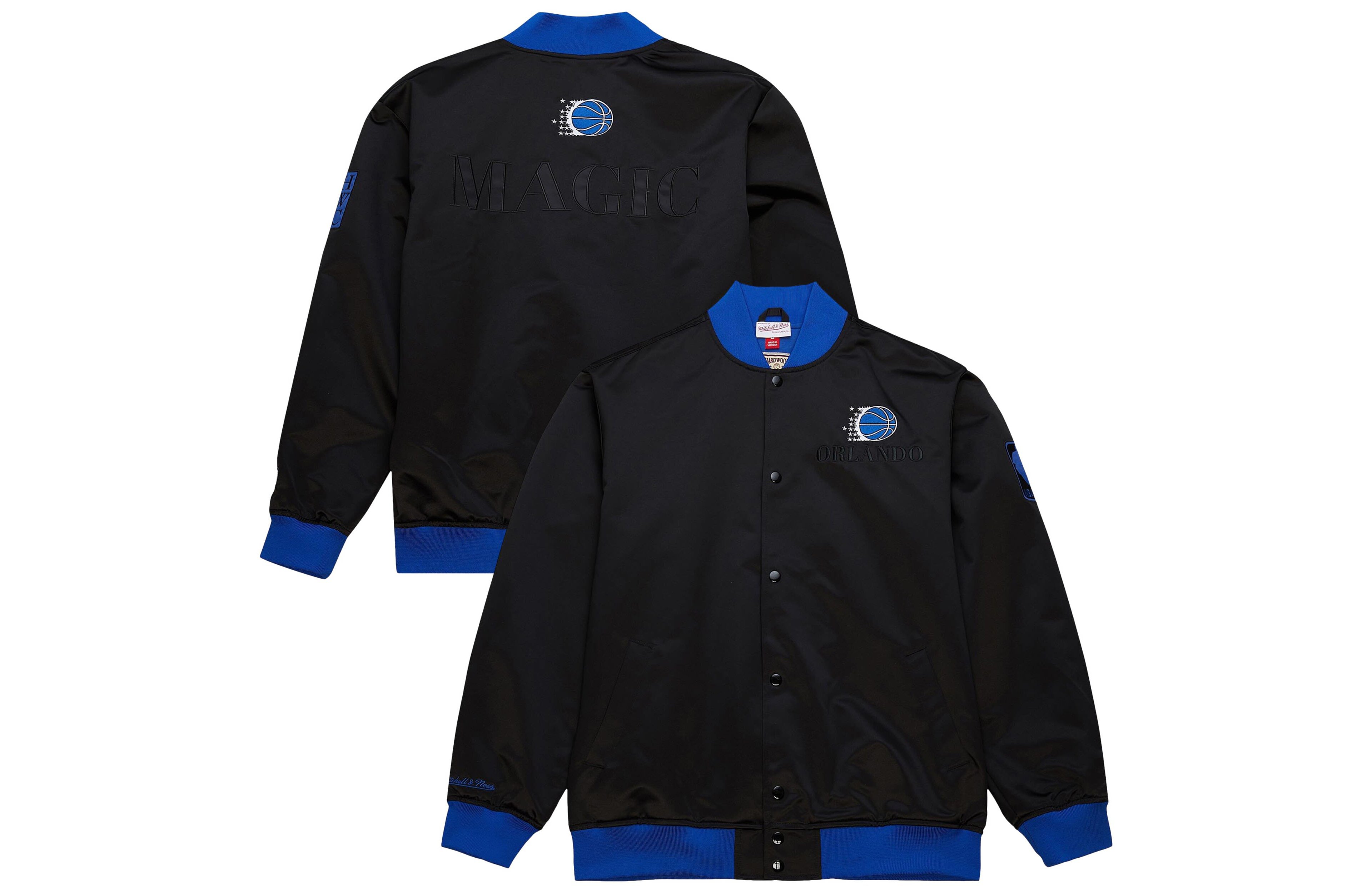 Mitchell  Ness Orlando Magic Hardwood Classics Team OG 30 Lightweight Satin Full-Snap Jacket