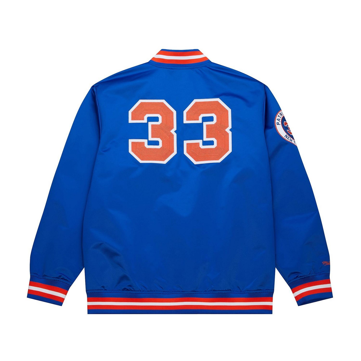 Mitchell  Ness Patrick Ewing New York Knicks NBA Legends Full-Snap Satin Jacket - view number 3