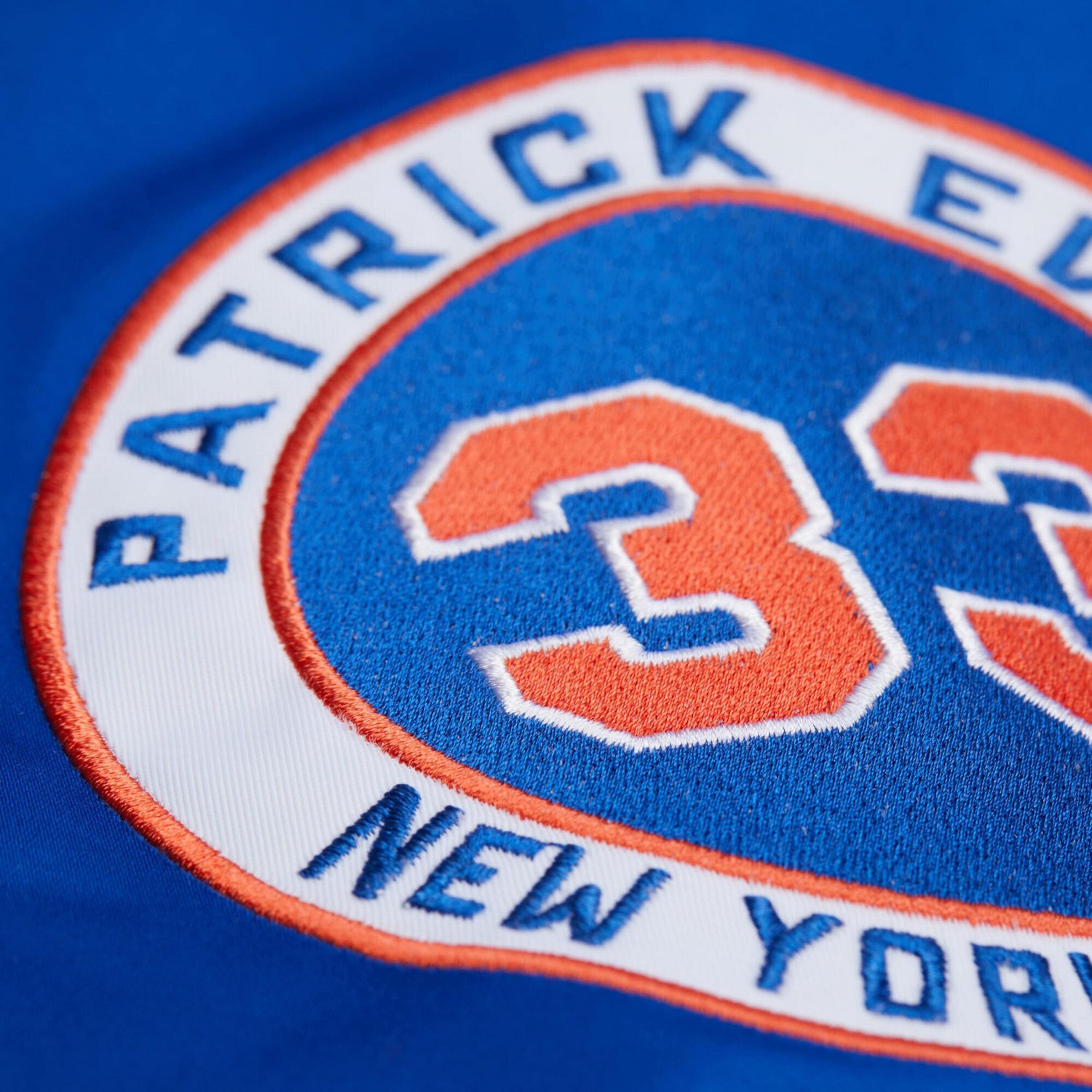 Mitchell  Ness Patrick Ewing New York Knicks NBA Legends Full-Snap Satin Jacket - view number 4