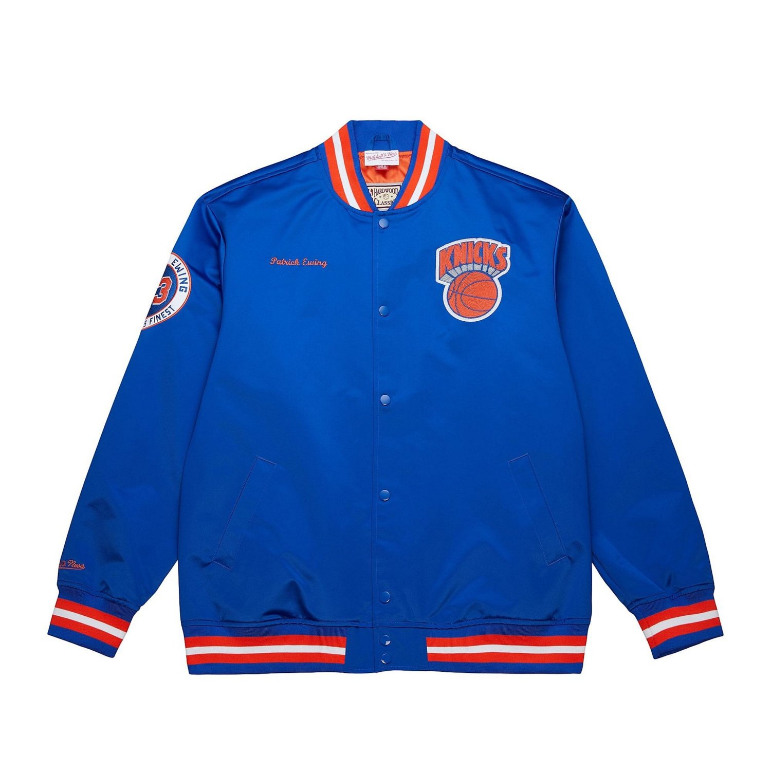 Mitchell  Ness Patrick Ewing New York Knicks NBA Legends Full-Snap Satin Jacket - view number 2
