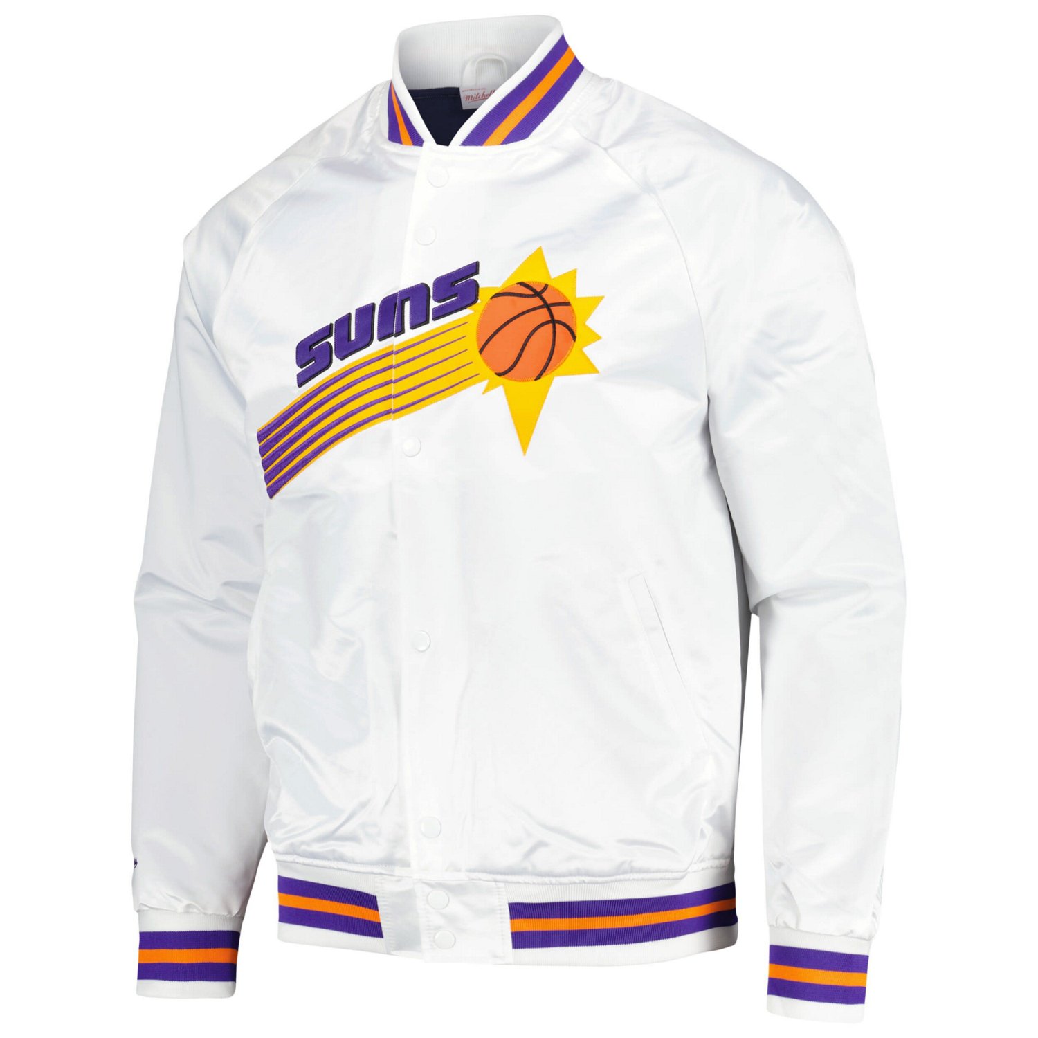 Mitchell  Ness Phoenix Suns Hardwood Classics Throwback Wordmark Raglan Full-Snap Jacket
