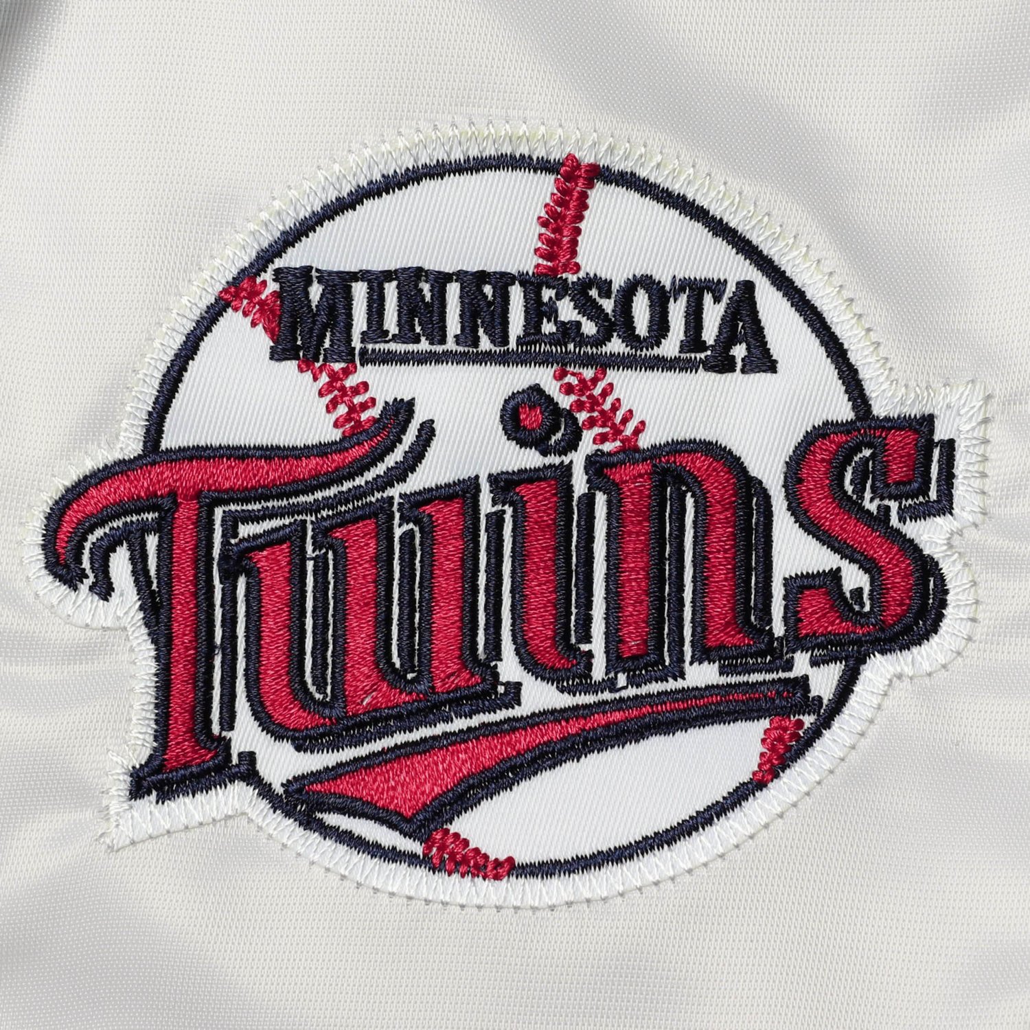 Mitchell  Ness /Red Minnesota Twins Big Tall Coaches Satin Full-Snap Jacket