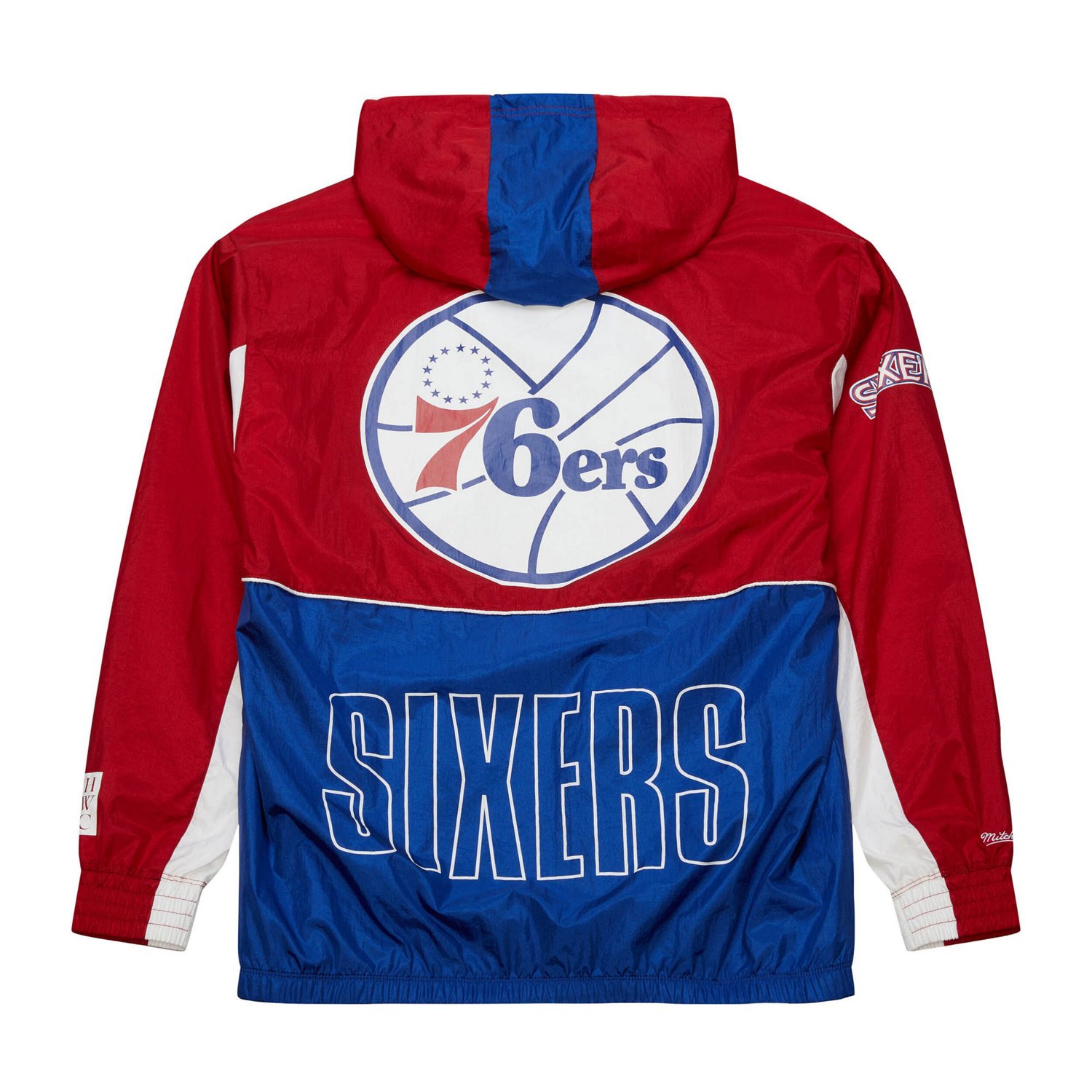 Mitchell  Ness Red Philadelphia 76ers Hardwood Classics Big Shot Premium Full-Zip Windbreaker Jacket                             - view number 2