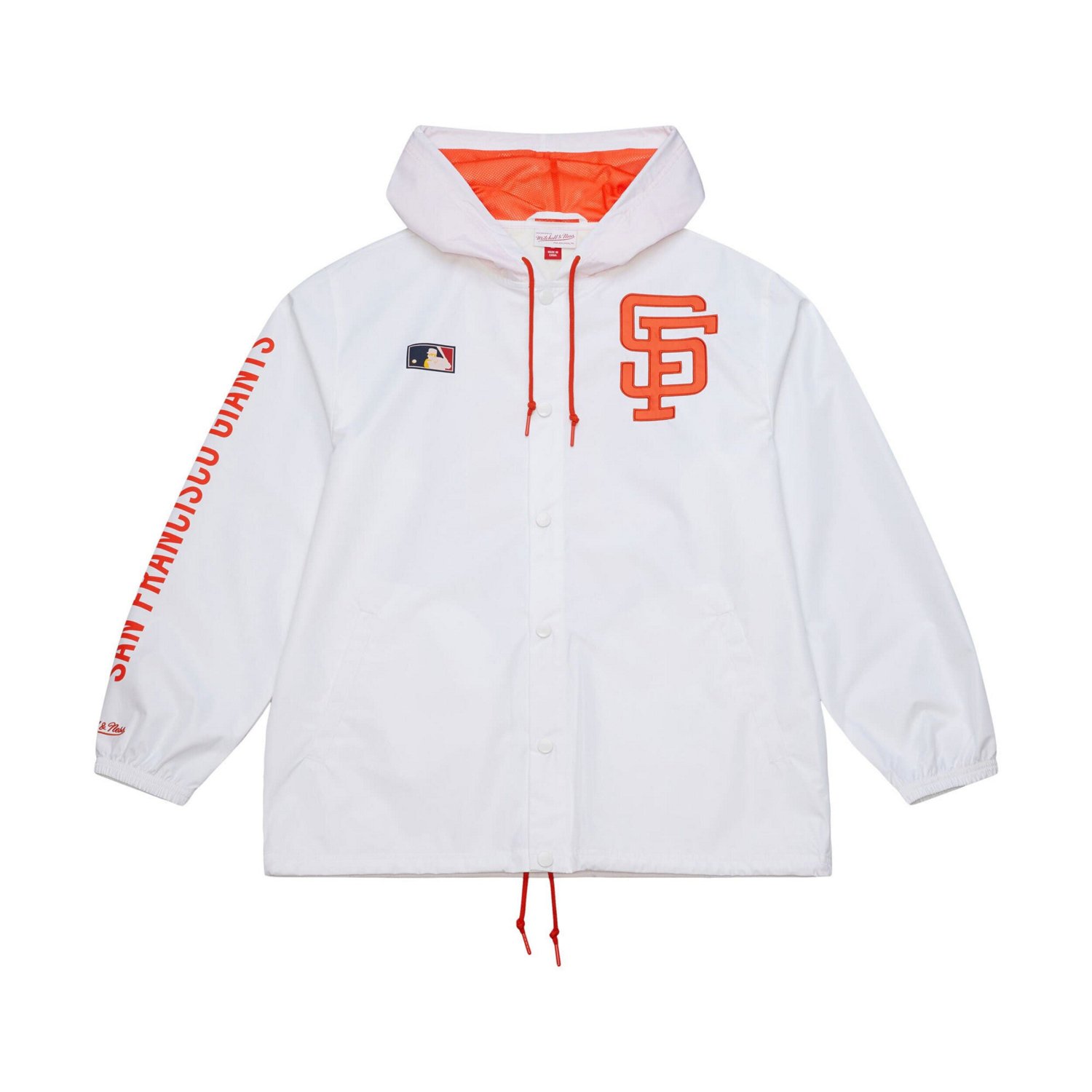 Mitchell  Ness San Francisco Giants Vintage Full-Snap Hooded Coaches Jacket - view number 4