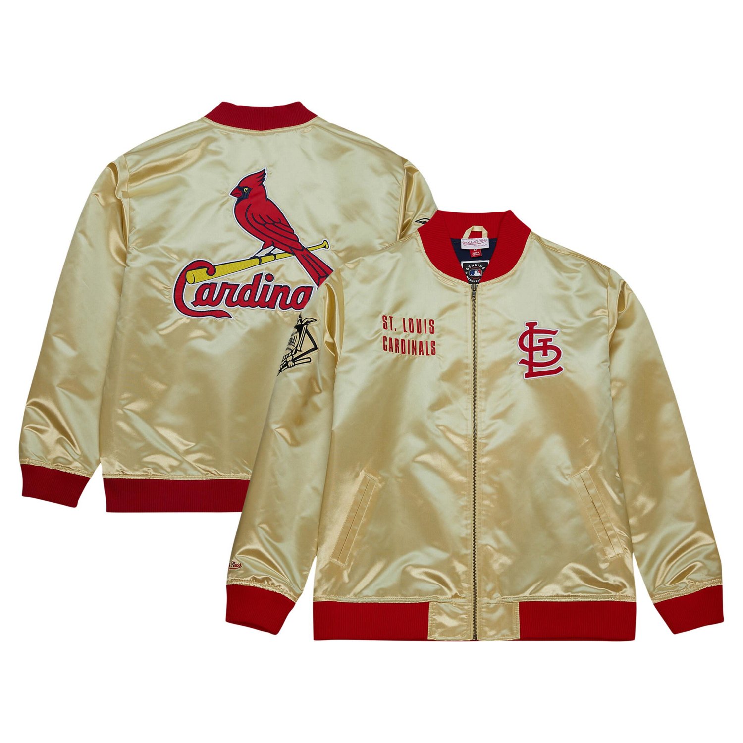 Mitchell  Ness St Louis Cardinals OG 20 Lightweight Satin Full-Zip Jacket