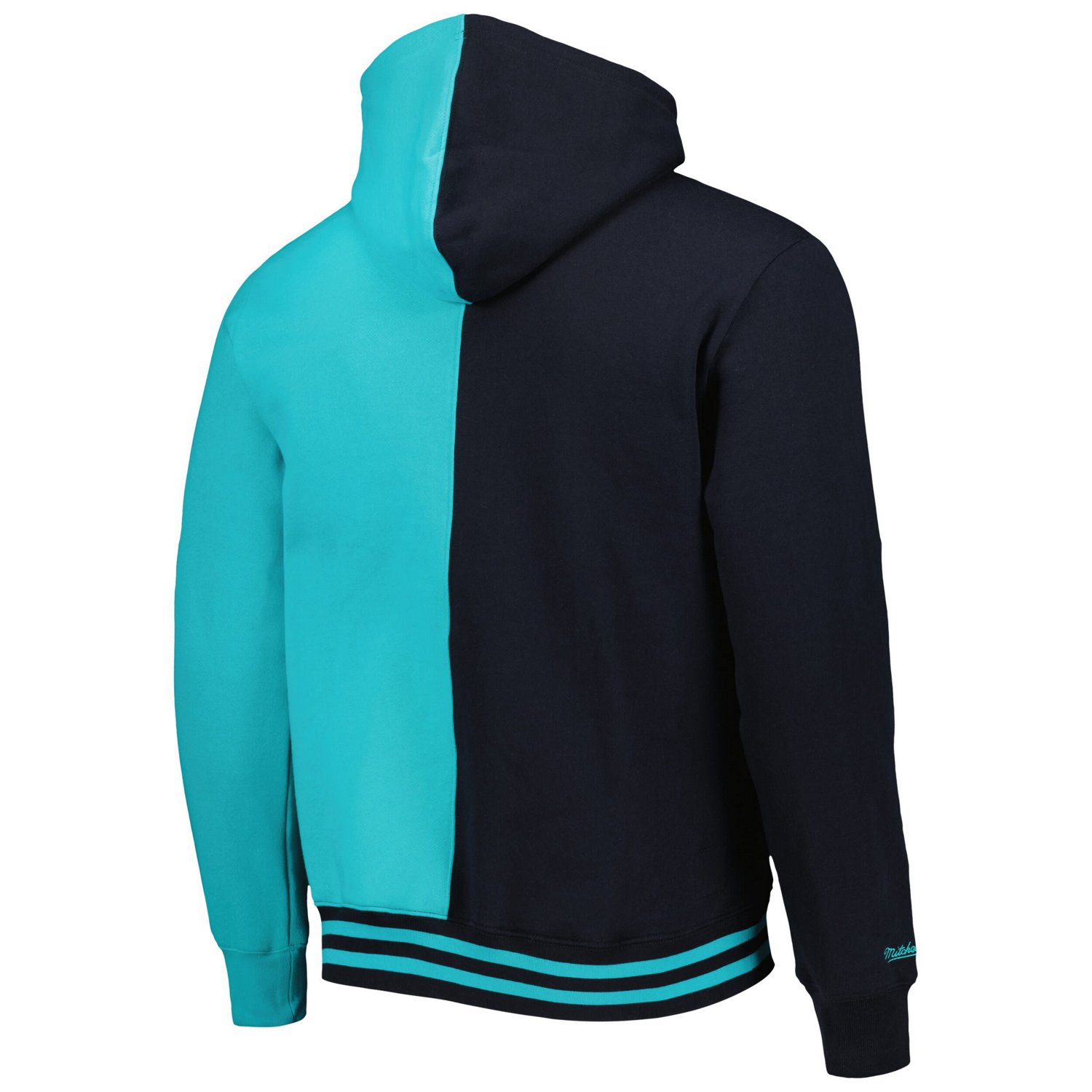 Mitchell  Ness Teal San Antonio Spurs Hardwood Classics Split Pullover Hoodie
