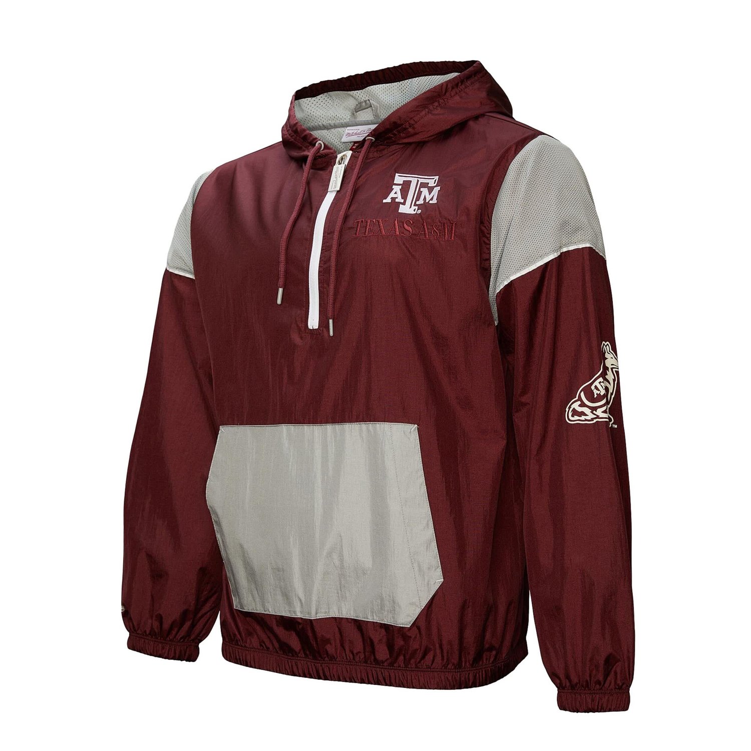 Mitchell  Ness Texas AM Aggies Team 30 Anorak Half-Zip Hoodie