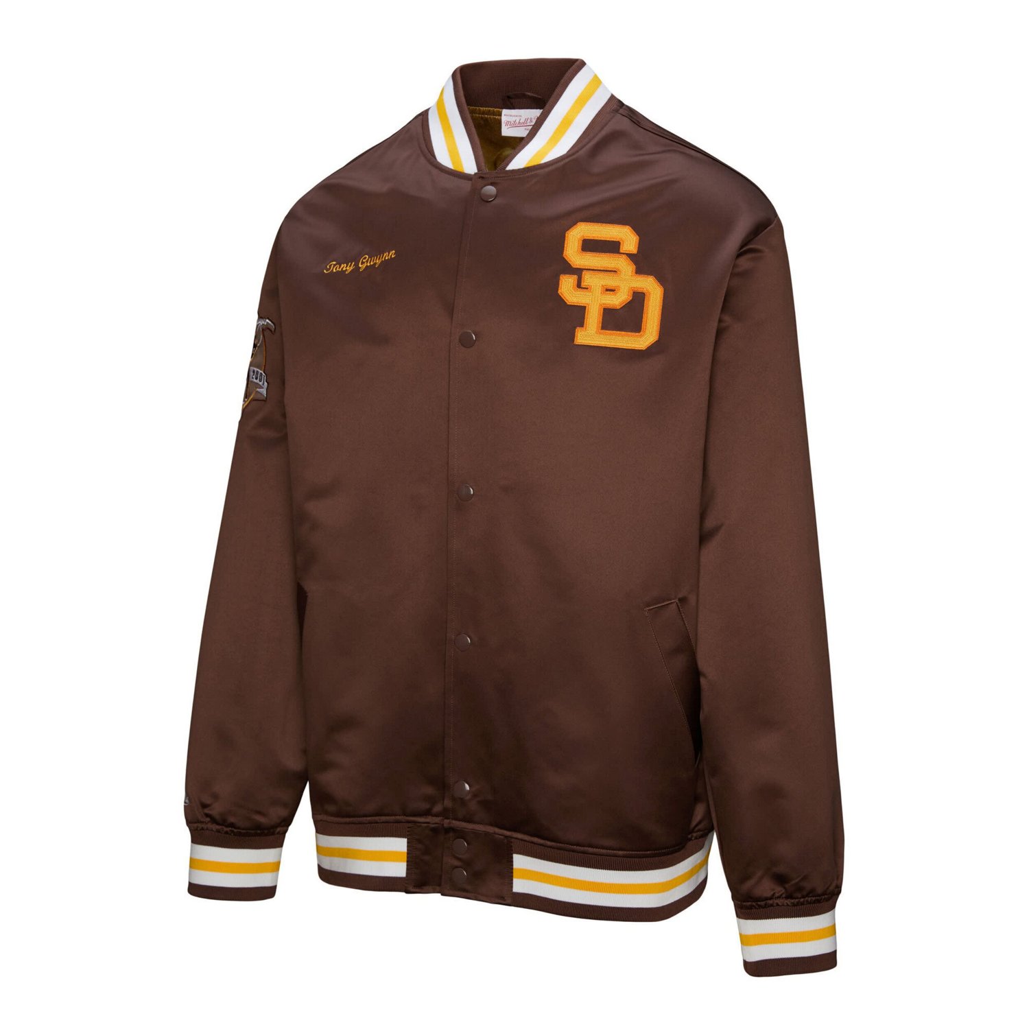 Mitchell  Ness Tony Gwynn San Diego Padres Legends Collection Vintage Satin Full-Snap Jacket - view number 2