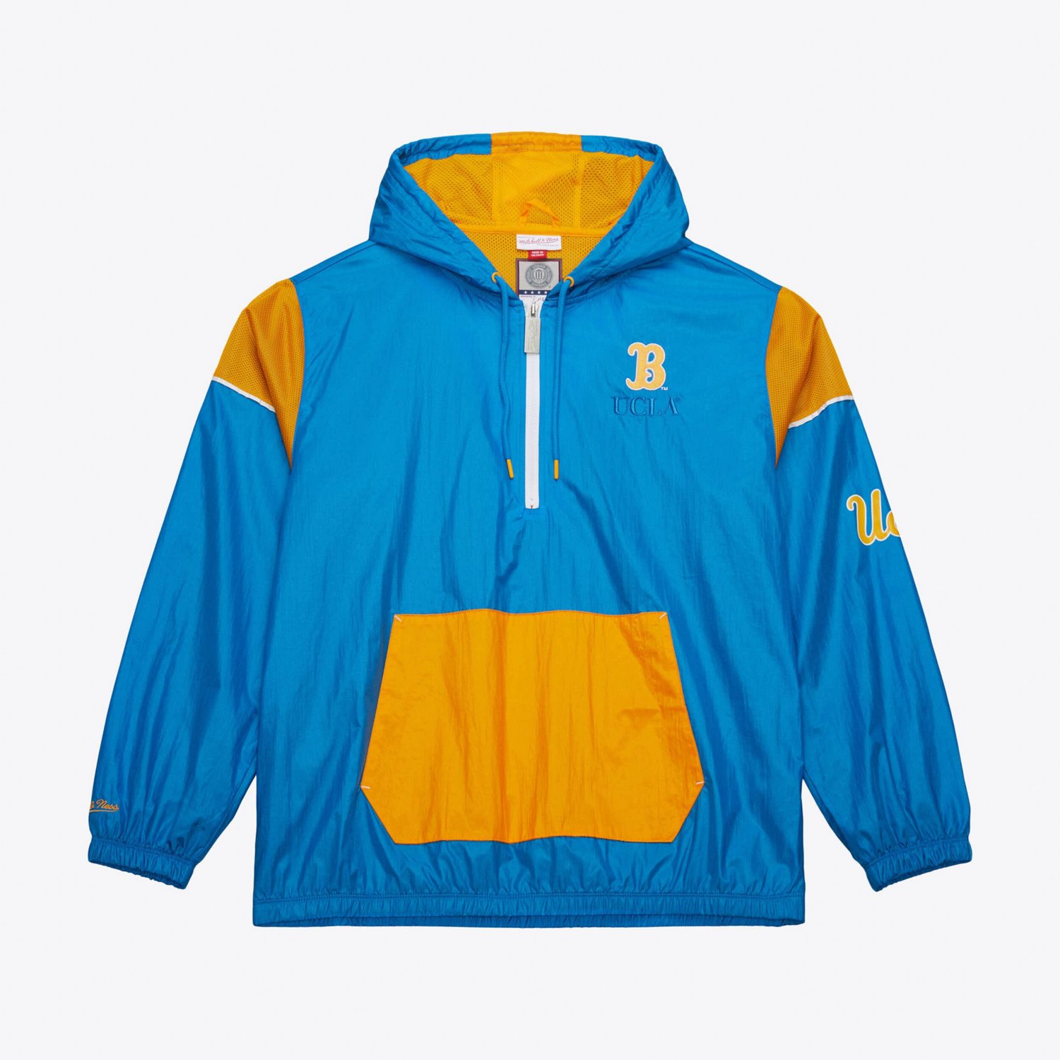 Mitchell  Ness UCLA Bruins Anorak Vintage Logo Half-Zip Hoodie Jacket