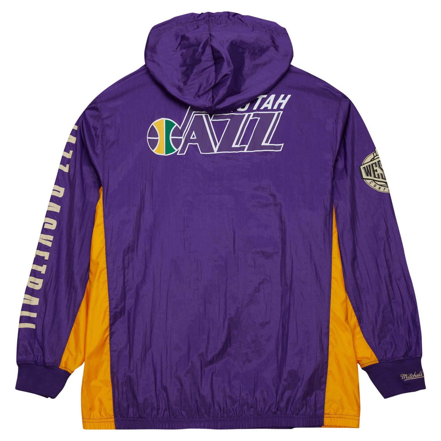 Mitchell  Ness Utah Jazz Team OG 20 Vintage Logo Anorak Windbreaker Quarter-Zip Jacket - view number 3