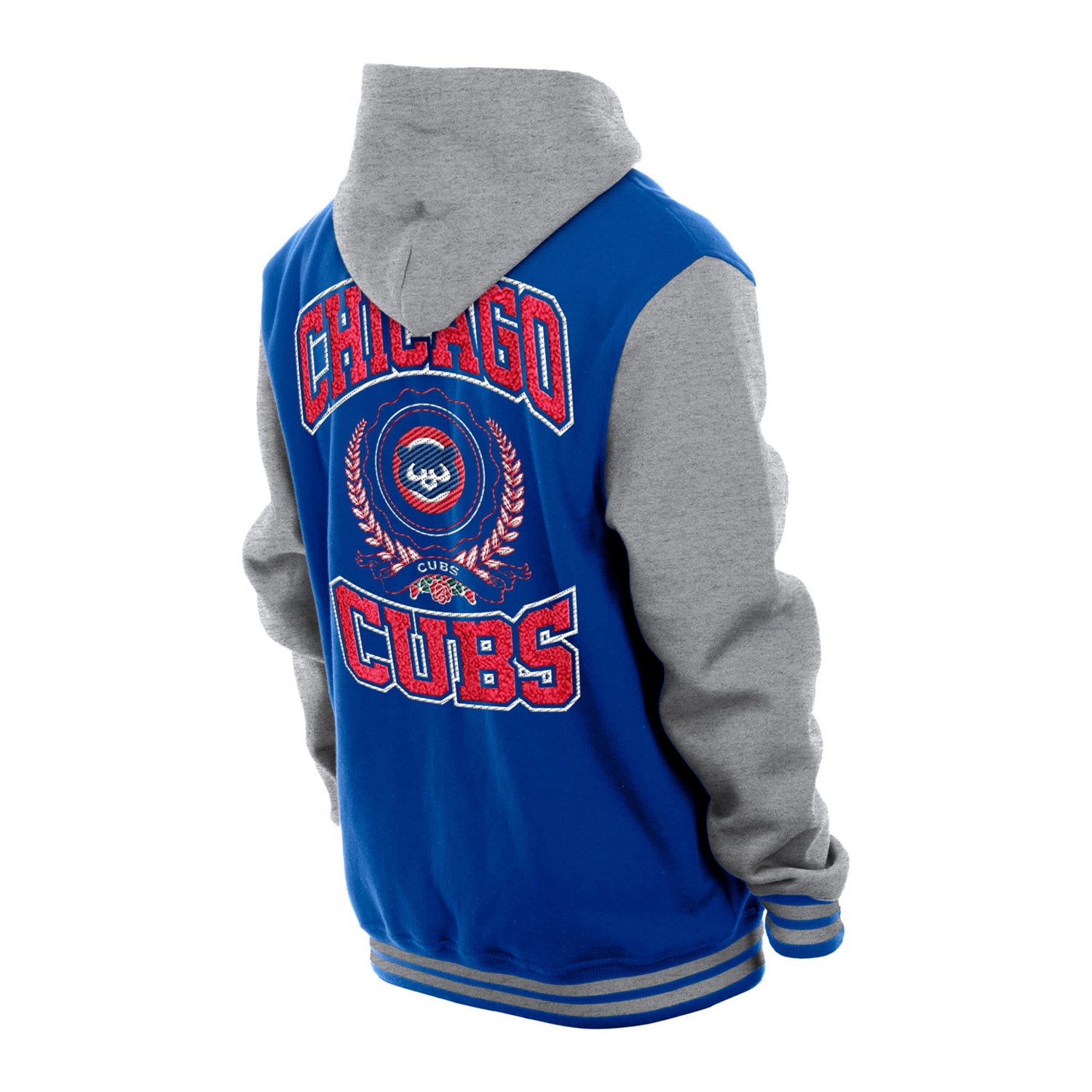 New Era Chicago Cubs Throwback Prep Full-Snap Hoodie Jacket