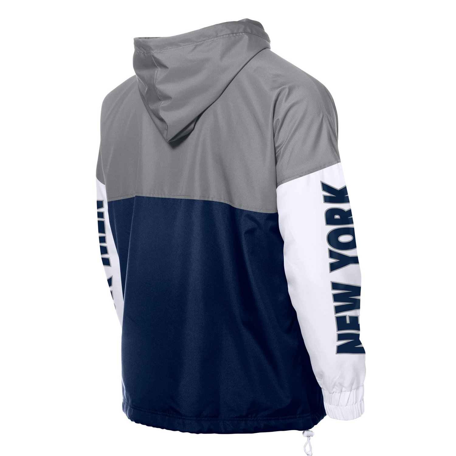 New Era Gray New York Yankees Color Block Full-Zip Hoodie Windbreaker - view number 3