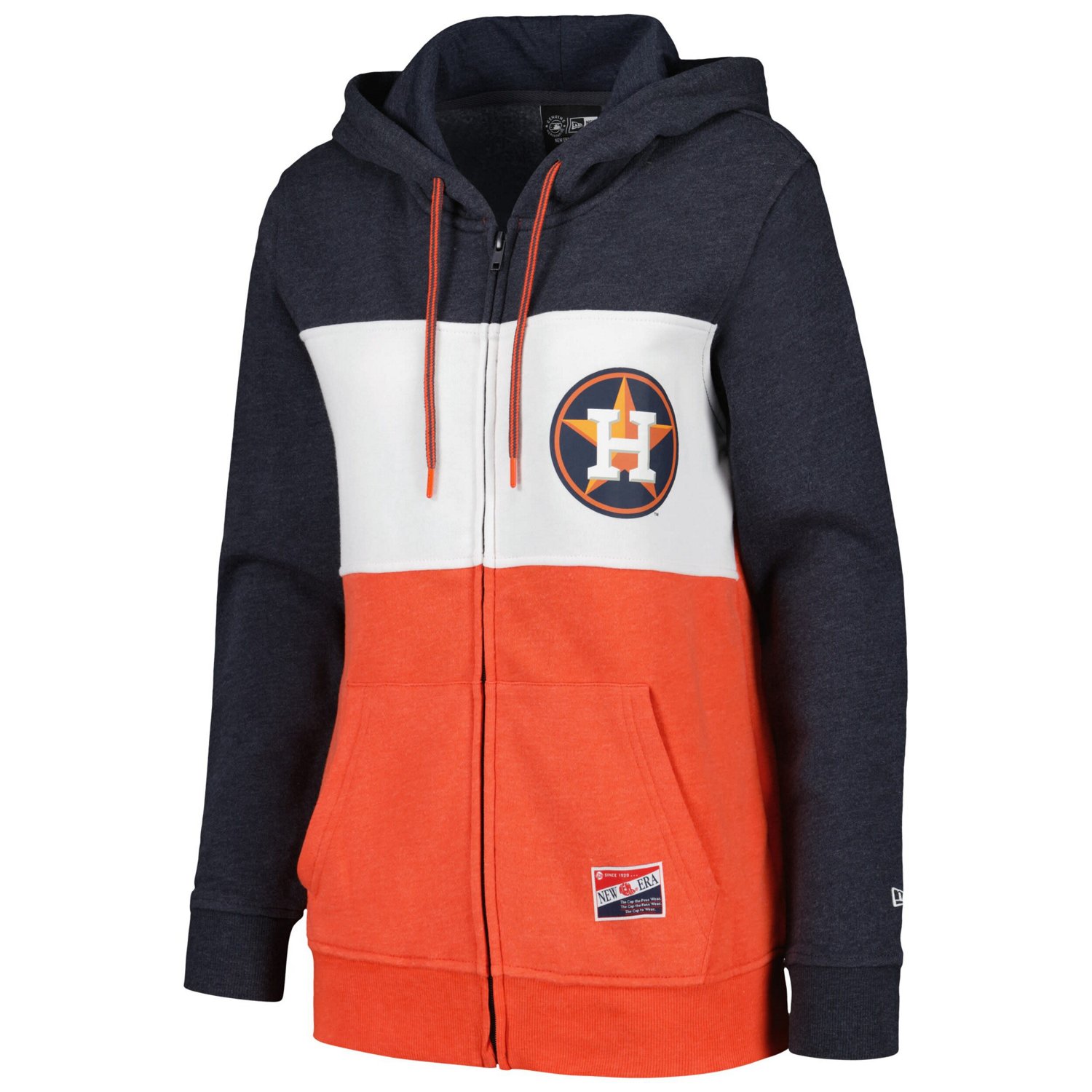 New Era Houston Astros Color Block Full-Zip Hoodie Jacket - view number 2