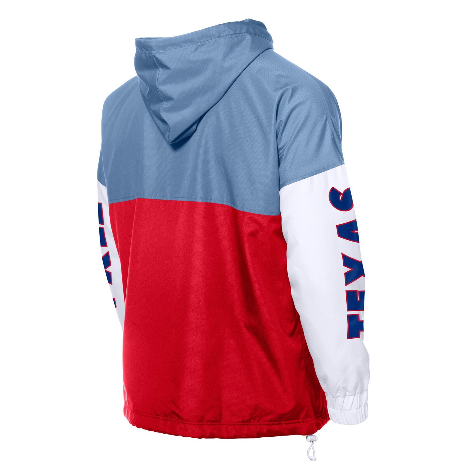New Era Light Blue Texas Rangers Color Block Full-Zip Hoodie Windbreaker - view number 3