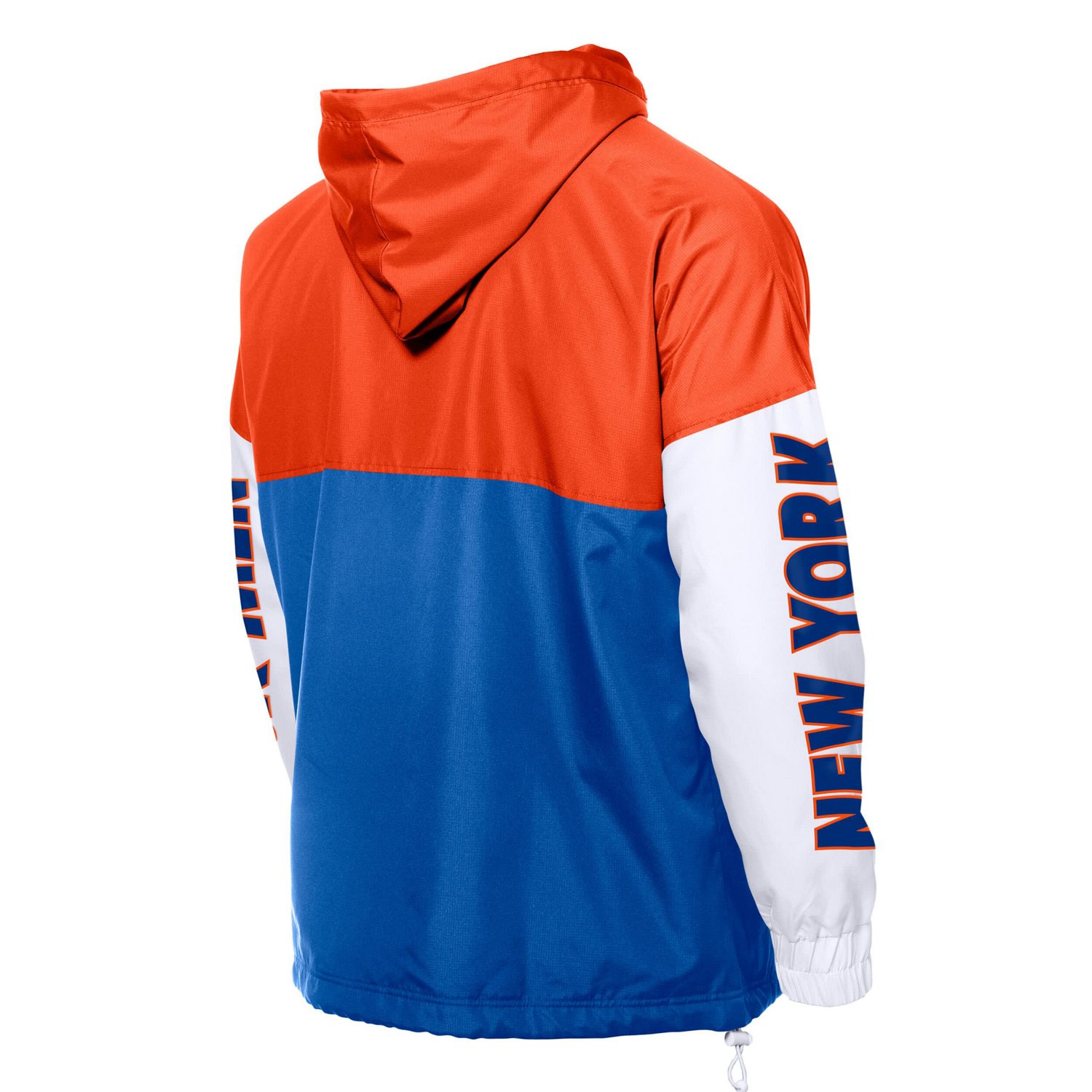 New Era Orange New York Mets Color Block Full-Zip Hoodie Windbreaker - view number 3