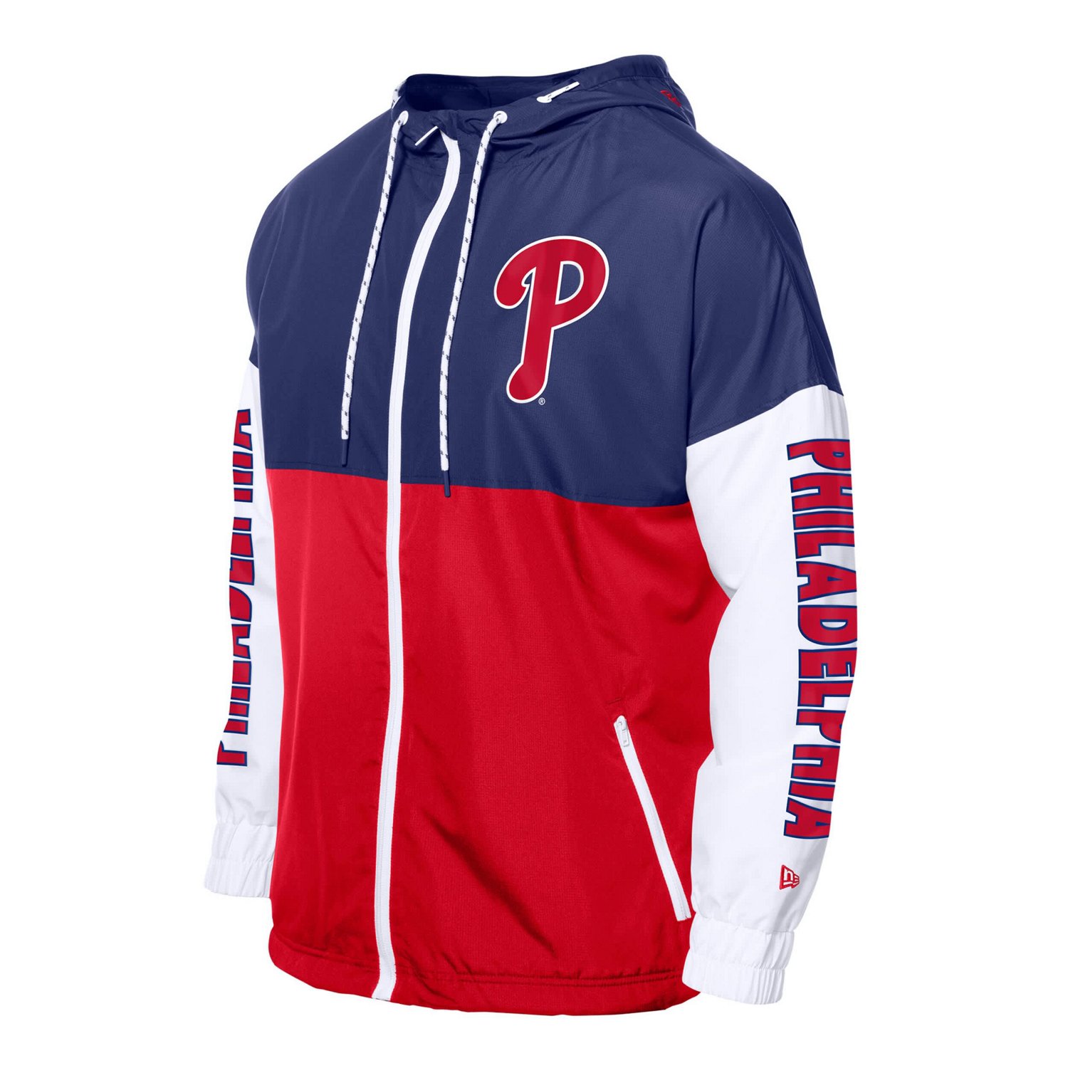 New Era Royal Philadelphia Phillies Color Block Full-Zip Hoodie Windbreaker - view number 2