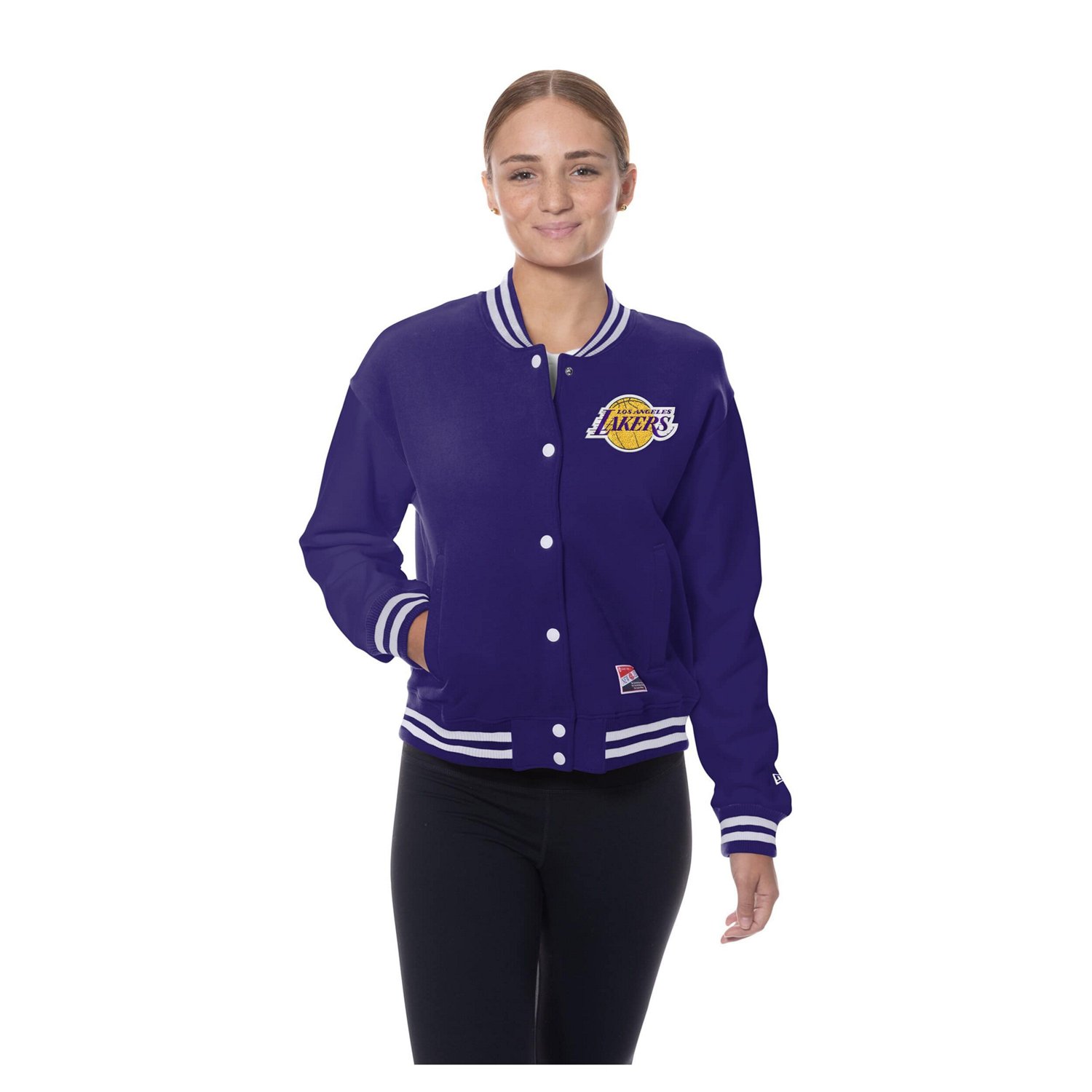 New Era Los Angeles Lakers Throwback Full-Snap Jacket - view number 4
