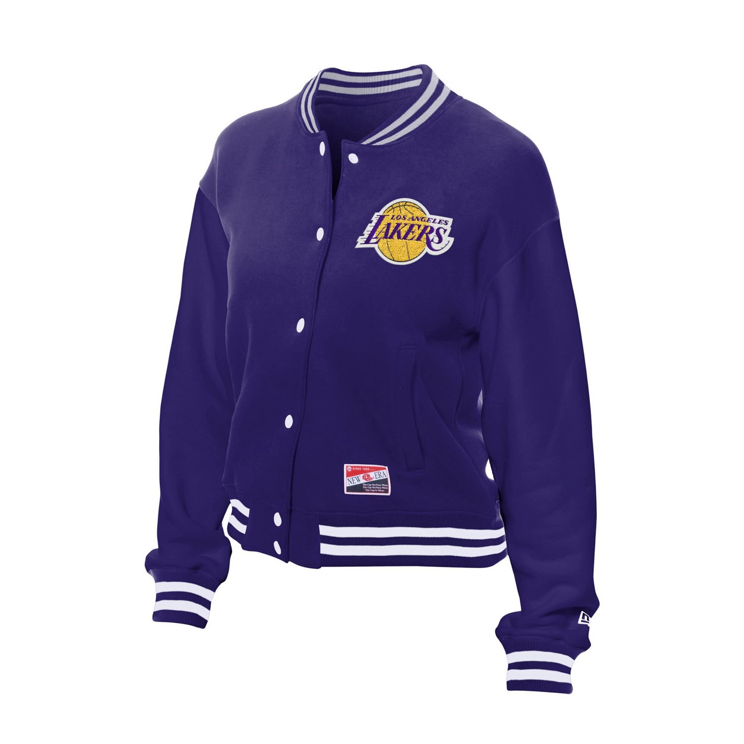 New Era Los Angeles Lakers Throwback Full-Snap Jacket - view number 2