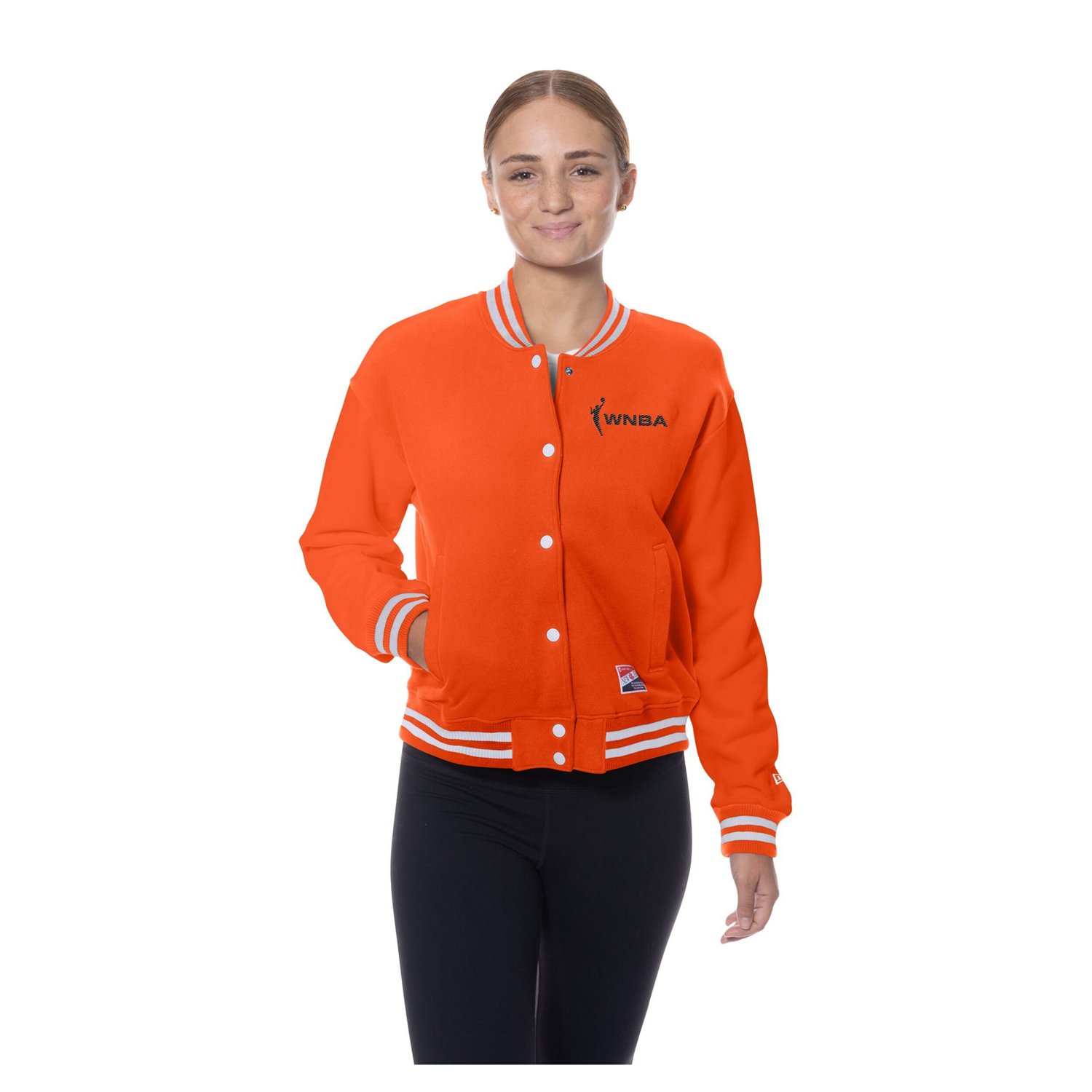 New Era Women’s WNBA Throwback Varsity Fleece Full-Snap Jacket - view number 4