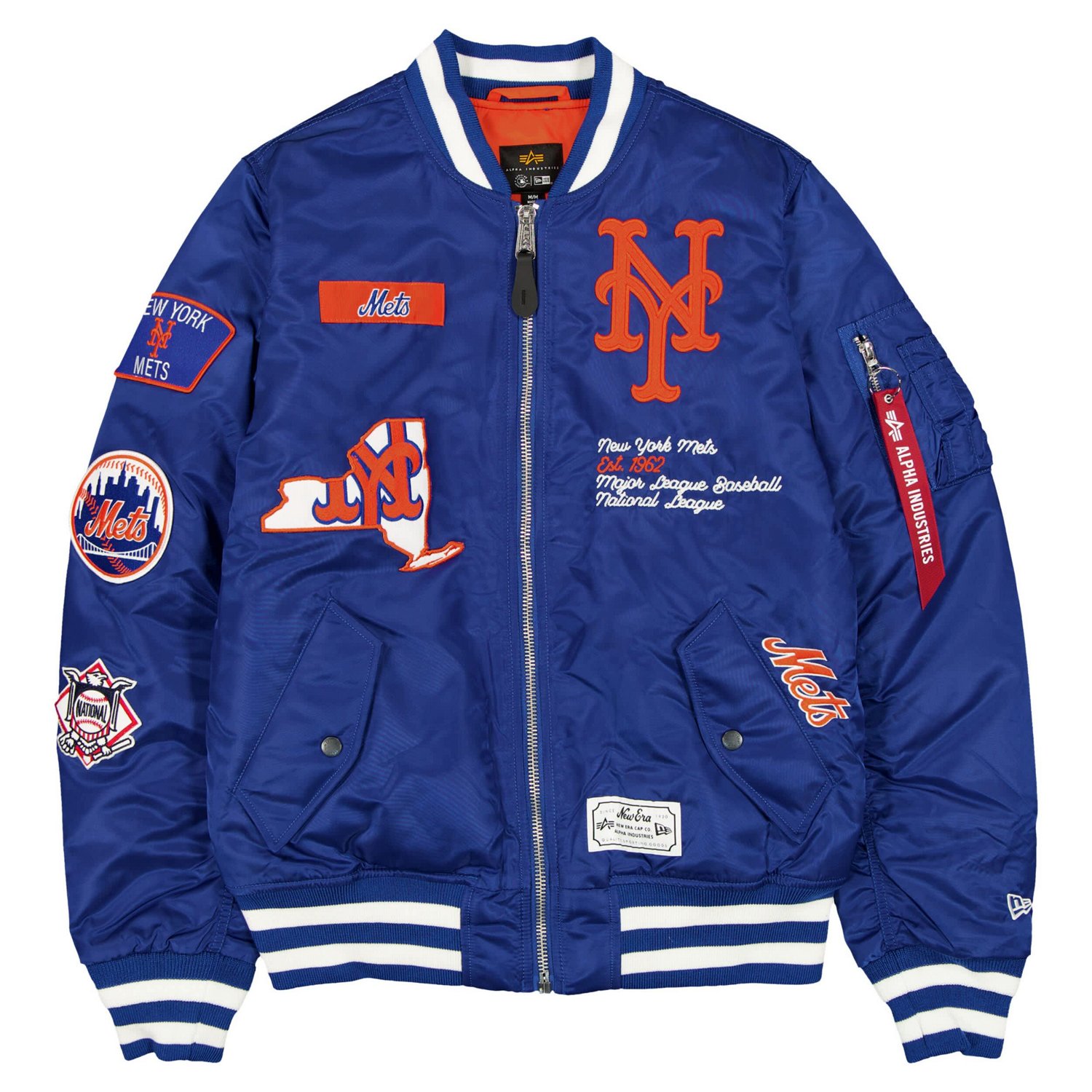 New Era x Alpha Industries New York Mets Full-Zip Bomber Jacket - view number 2