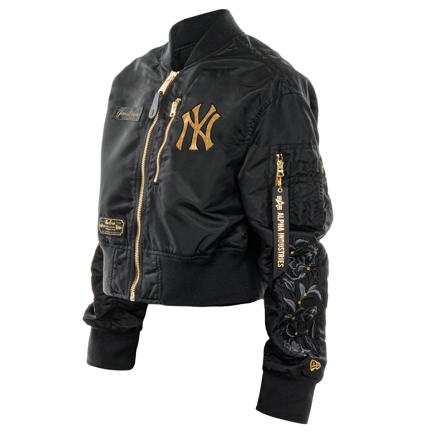 New Era x Alpha Industries New York Yankees Cropped Full-Zip Jacket - view number 3
